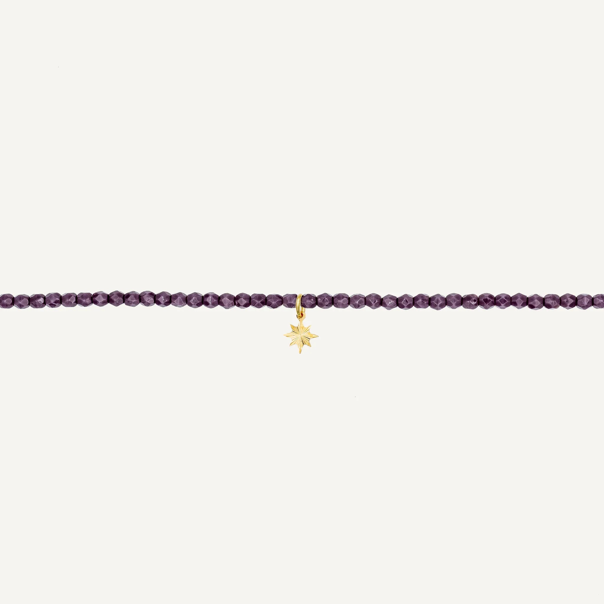 collier / bracelet Collier - Bracelet Violet - Têtes Blondes