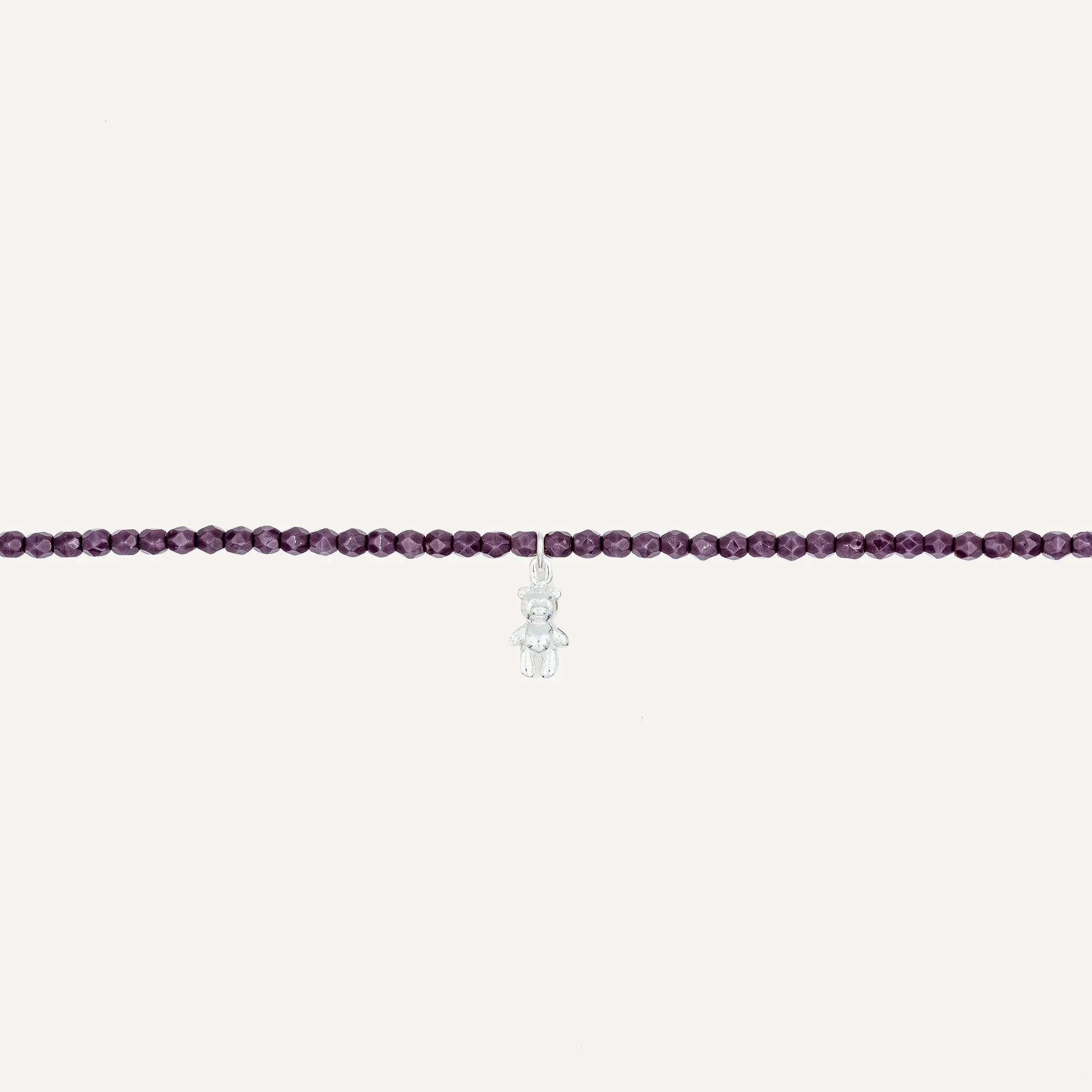 collier / bracelet Collier - Bracelet Violet - Têtes Blondes