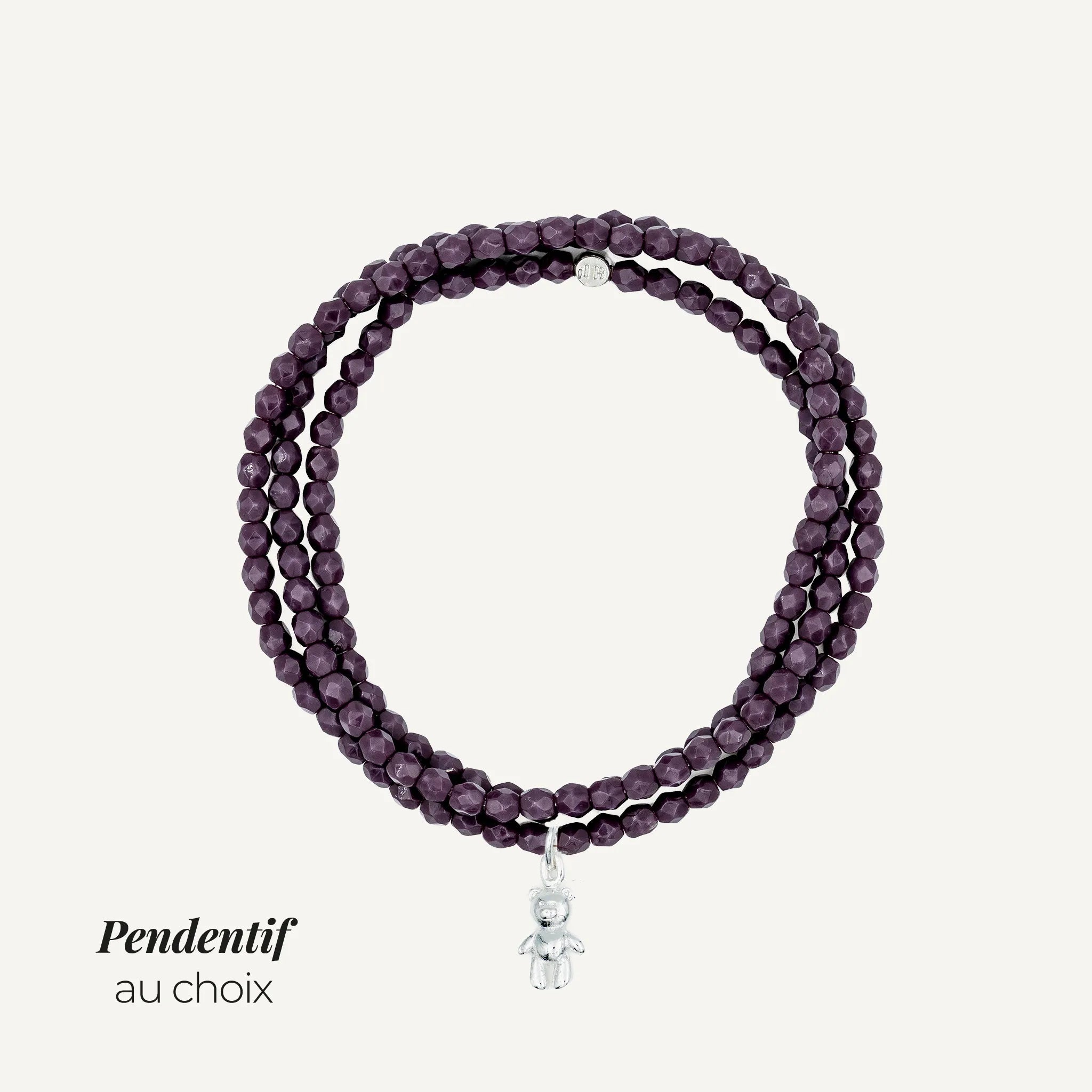 collier / bracelet Collier - Bracelet Violet - Têtes Blondes