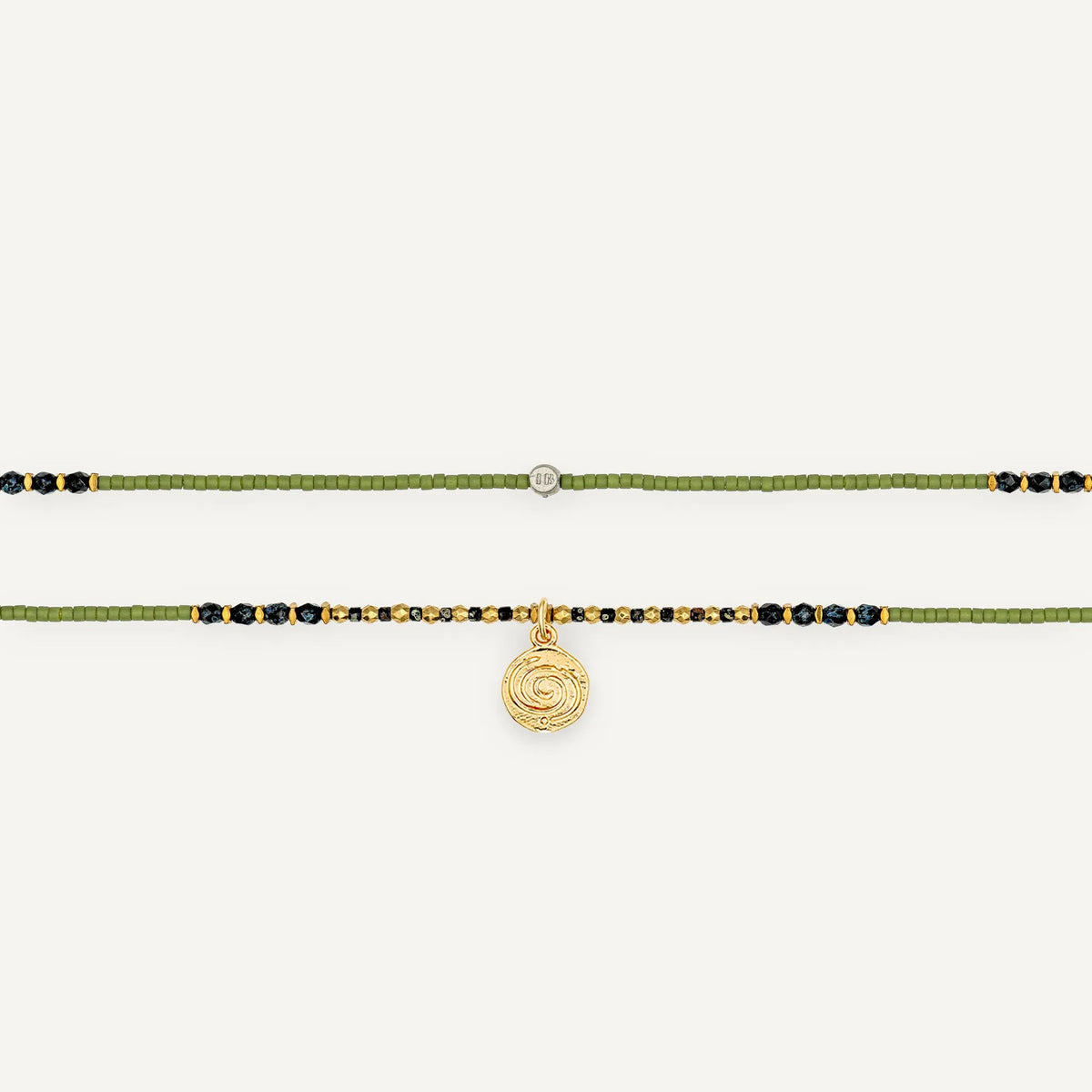 collier / bracelet CONNEXION 3 - Vert - Têtes Blondes