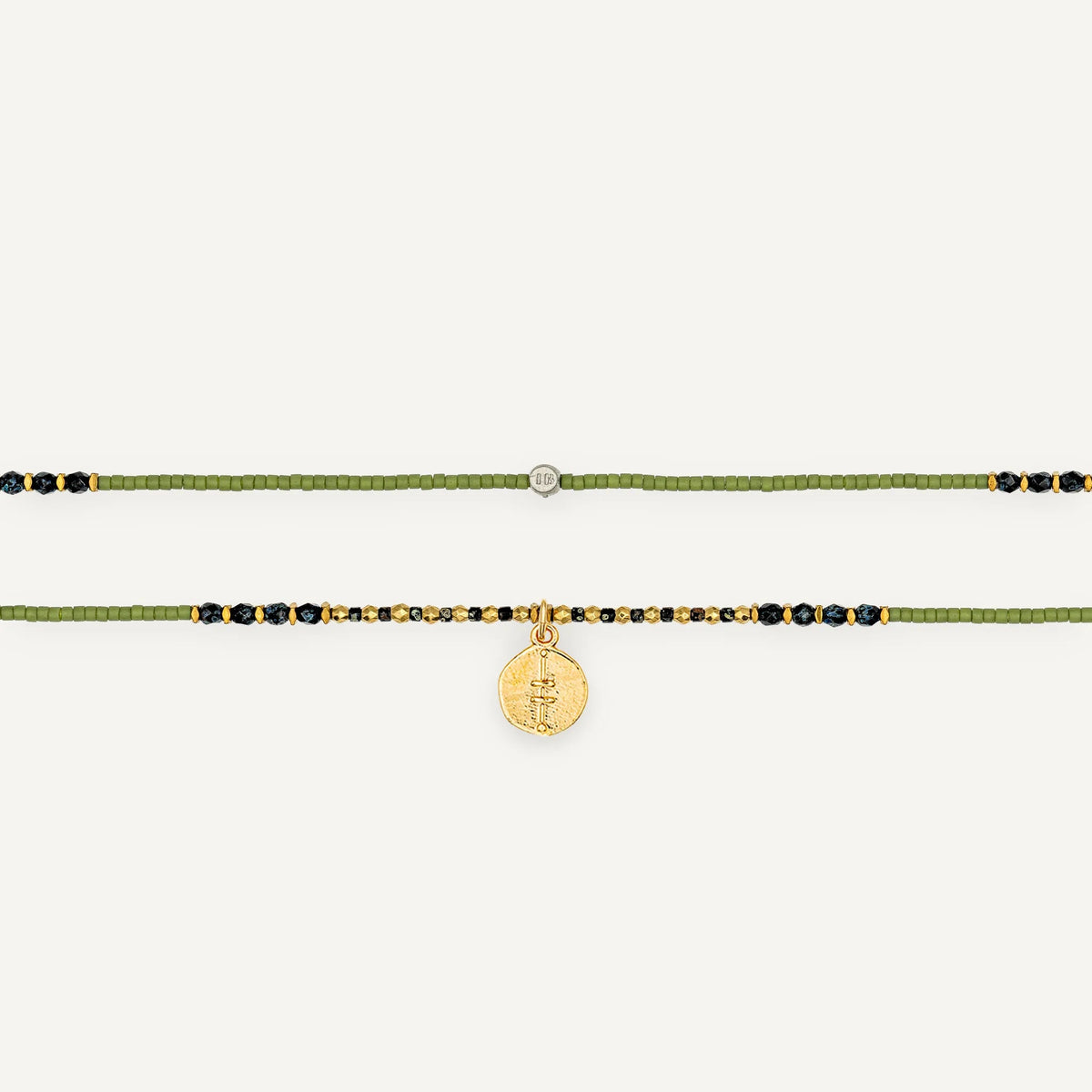 collier / bracelet CONNEXION 3 - Vert - Têtes Blondes