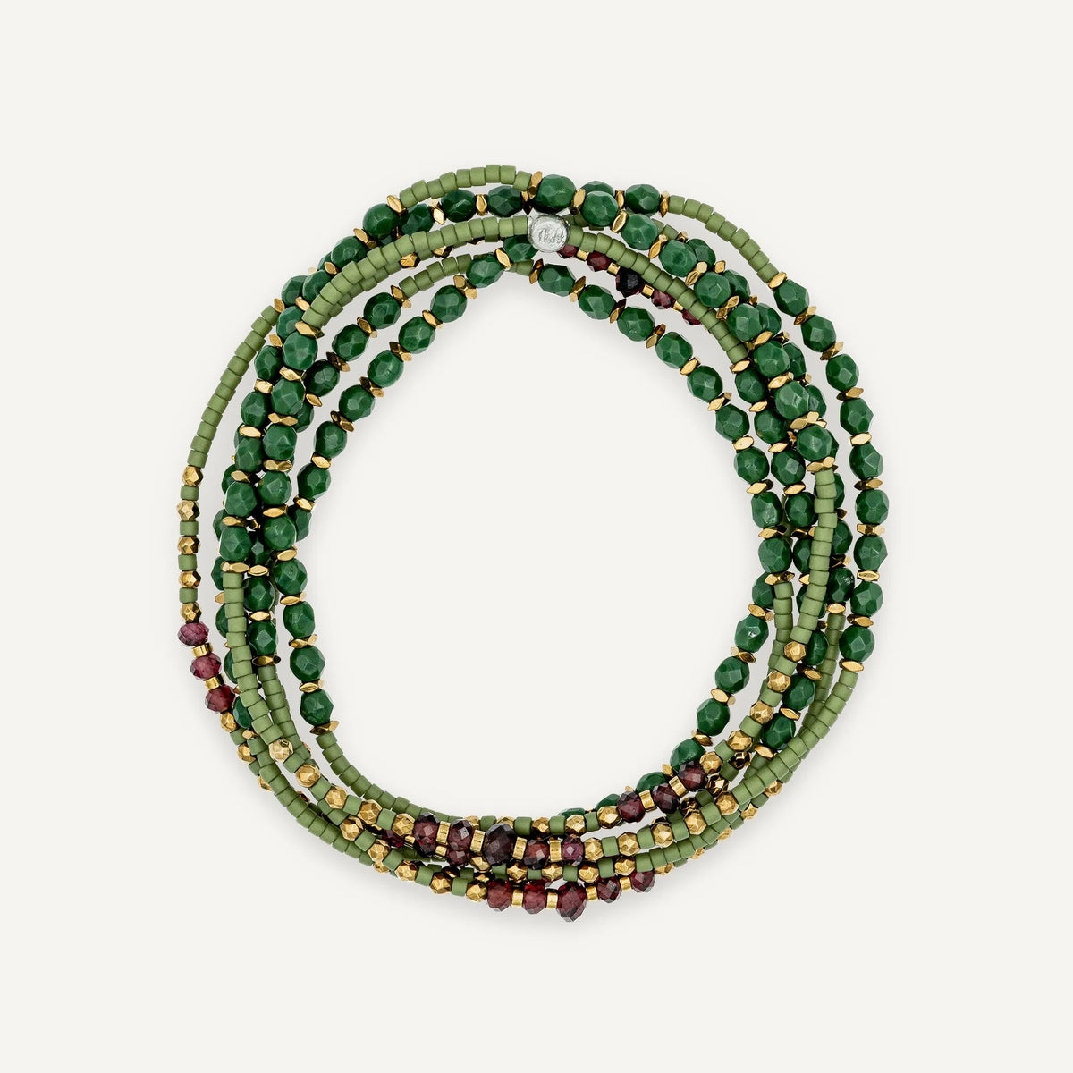 collier / bracelet CONNEXION 6 - Vert - Têtes Blondes