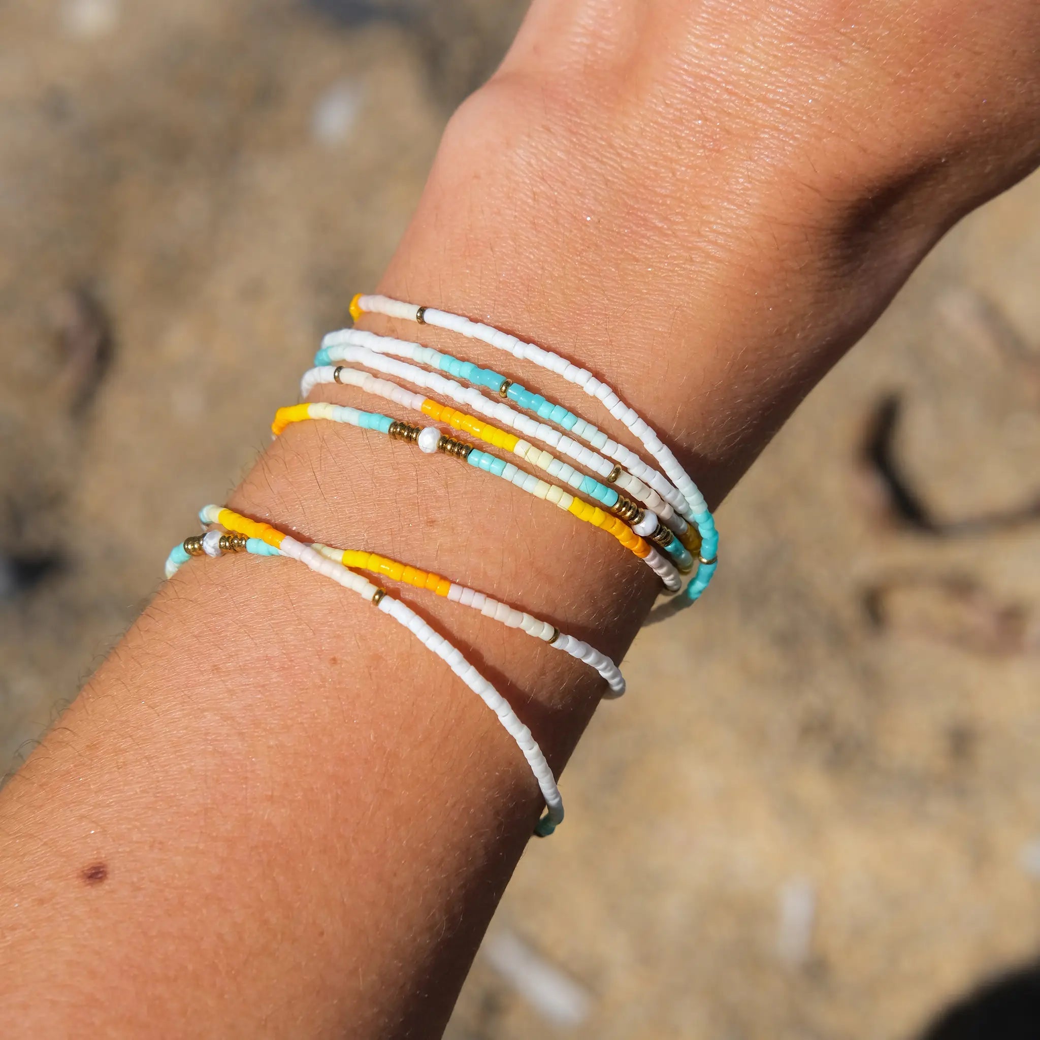 collier / bracelet CO(O)RNICHE - 6 tours ultra fin - Têtes Blondes