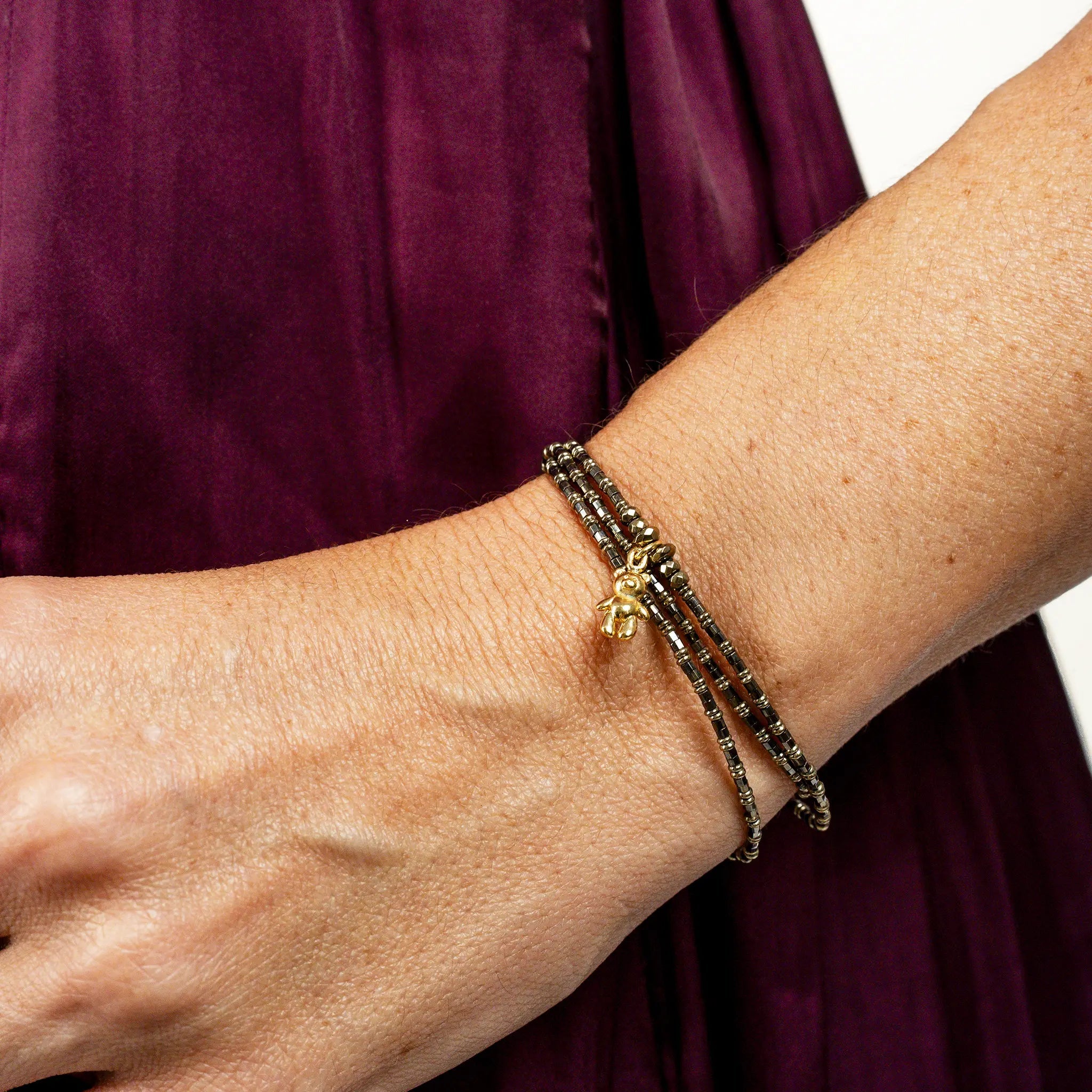 collier / bracelet DOUDOU DEDE - Gold Metal - Têtes Blondes