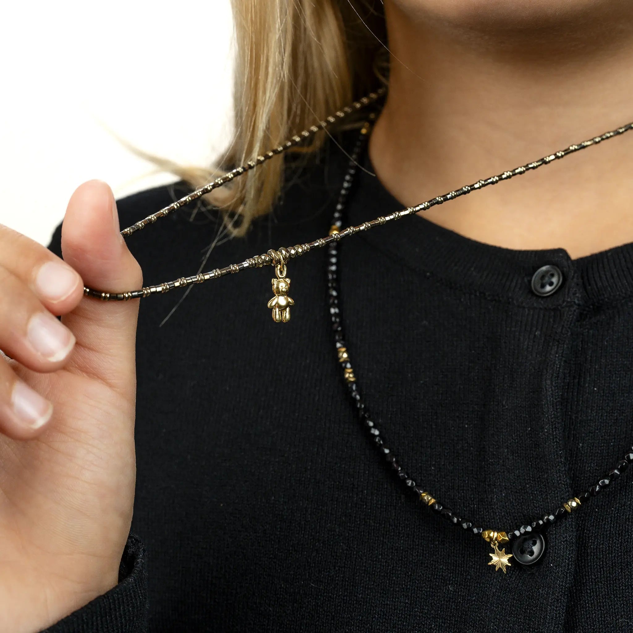 collier / bracelet DOUDOU DEDE - Gold Metal - Têtes Blondes