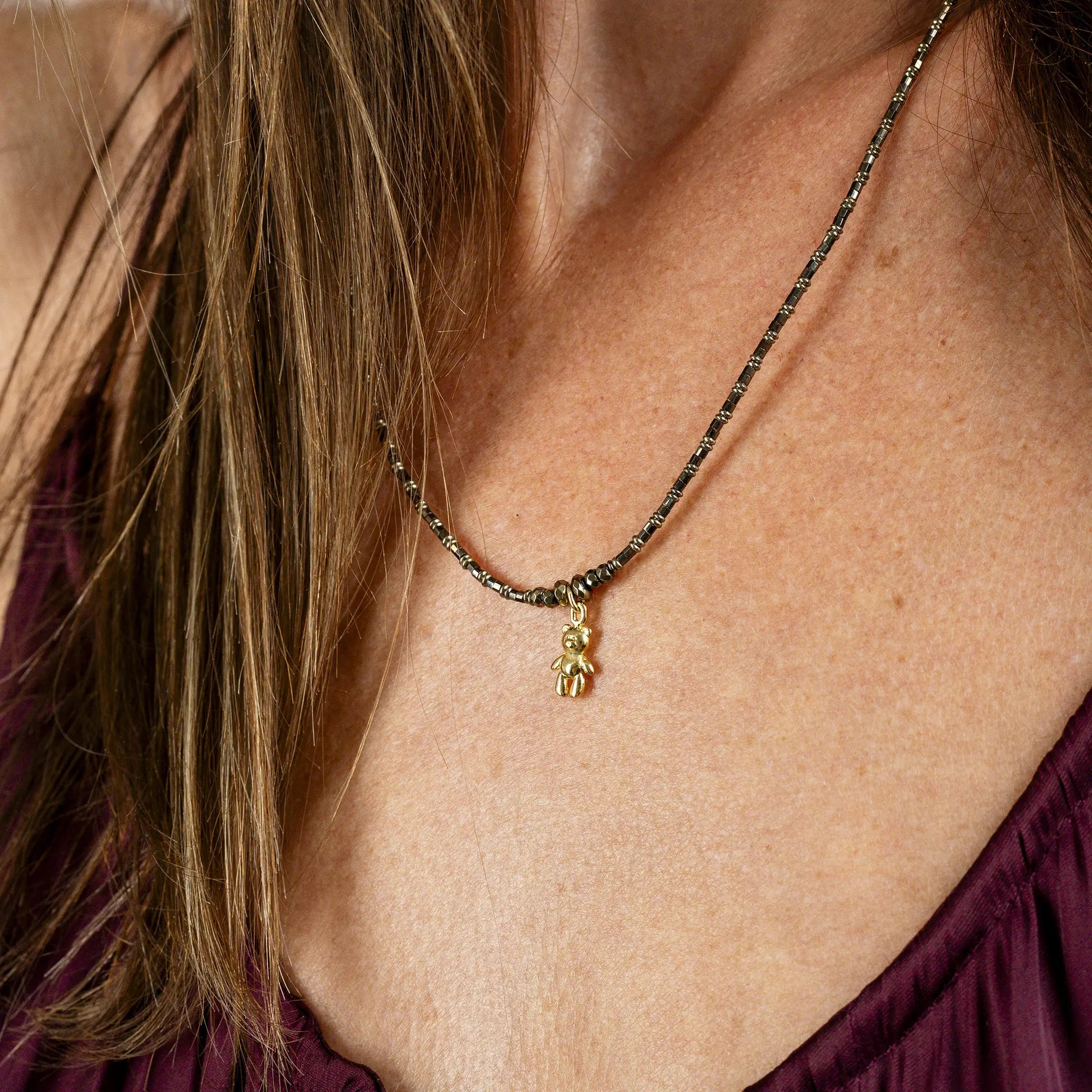 collier / bracelet DOUDOU DEDE - Gold Metal - Têtes Blondes