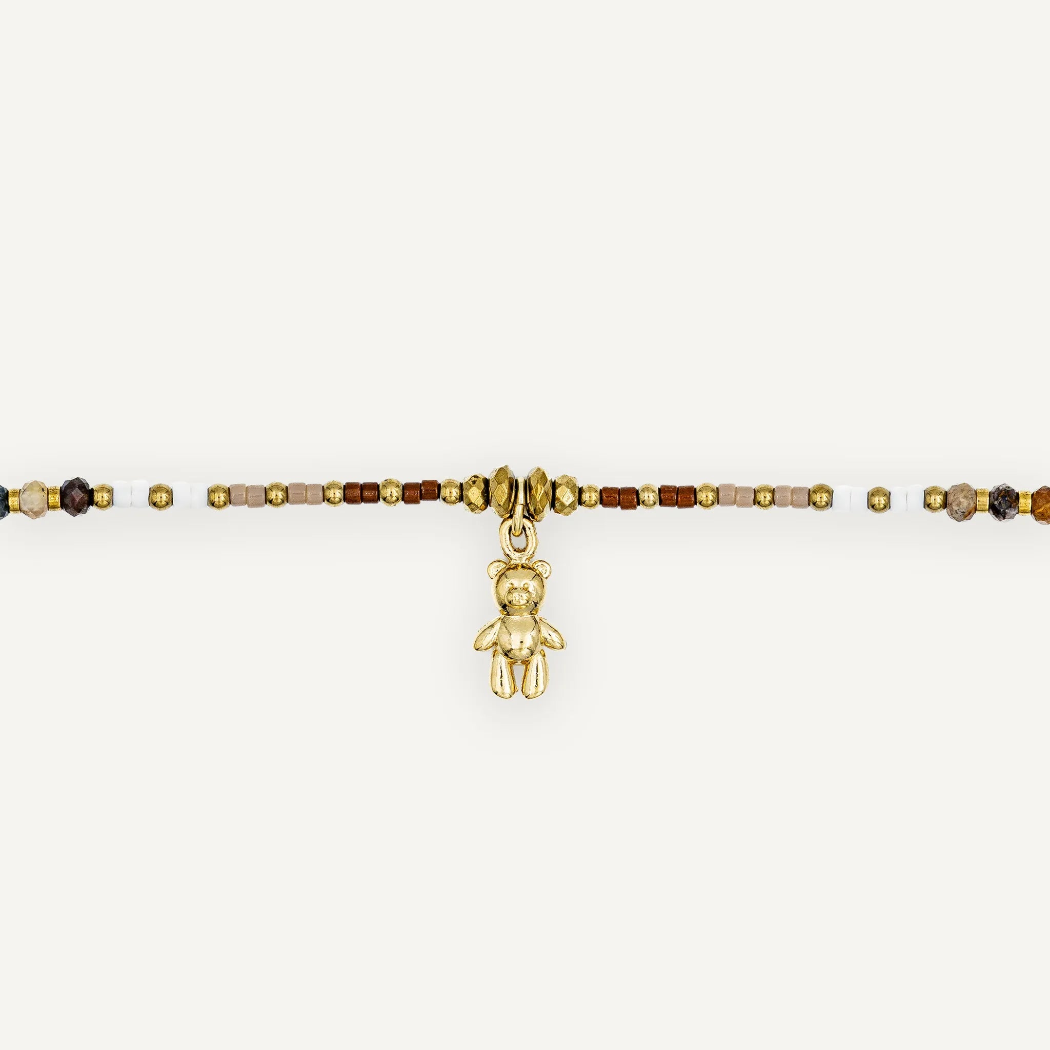 collier / bracelet DOUDOU DEDE - Noisette - Têtes Blondes