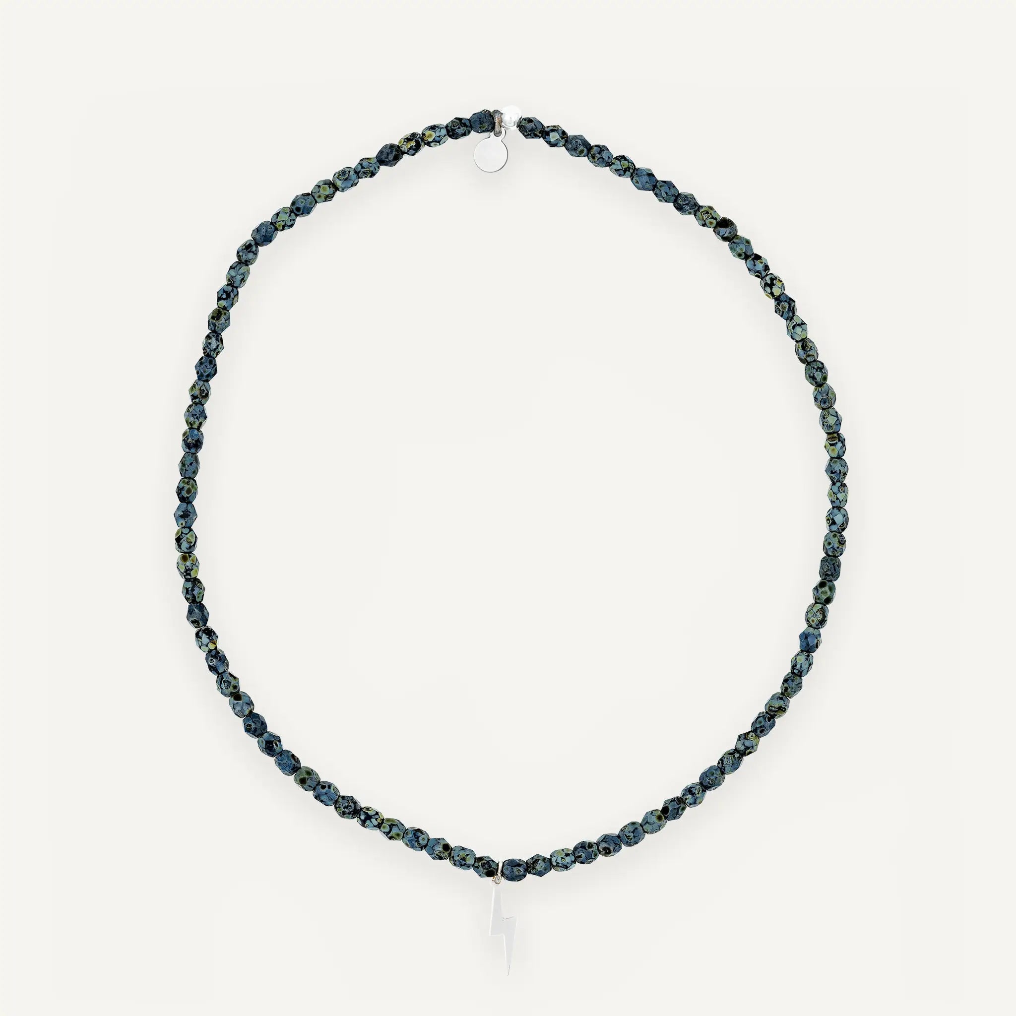 collier / bracelet ECLAIR SILVER - Noir Rock - Têtes Blondes
