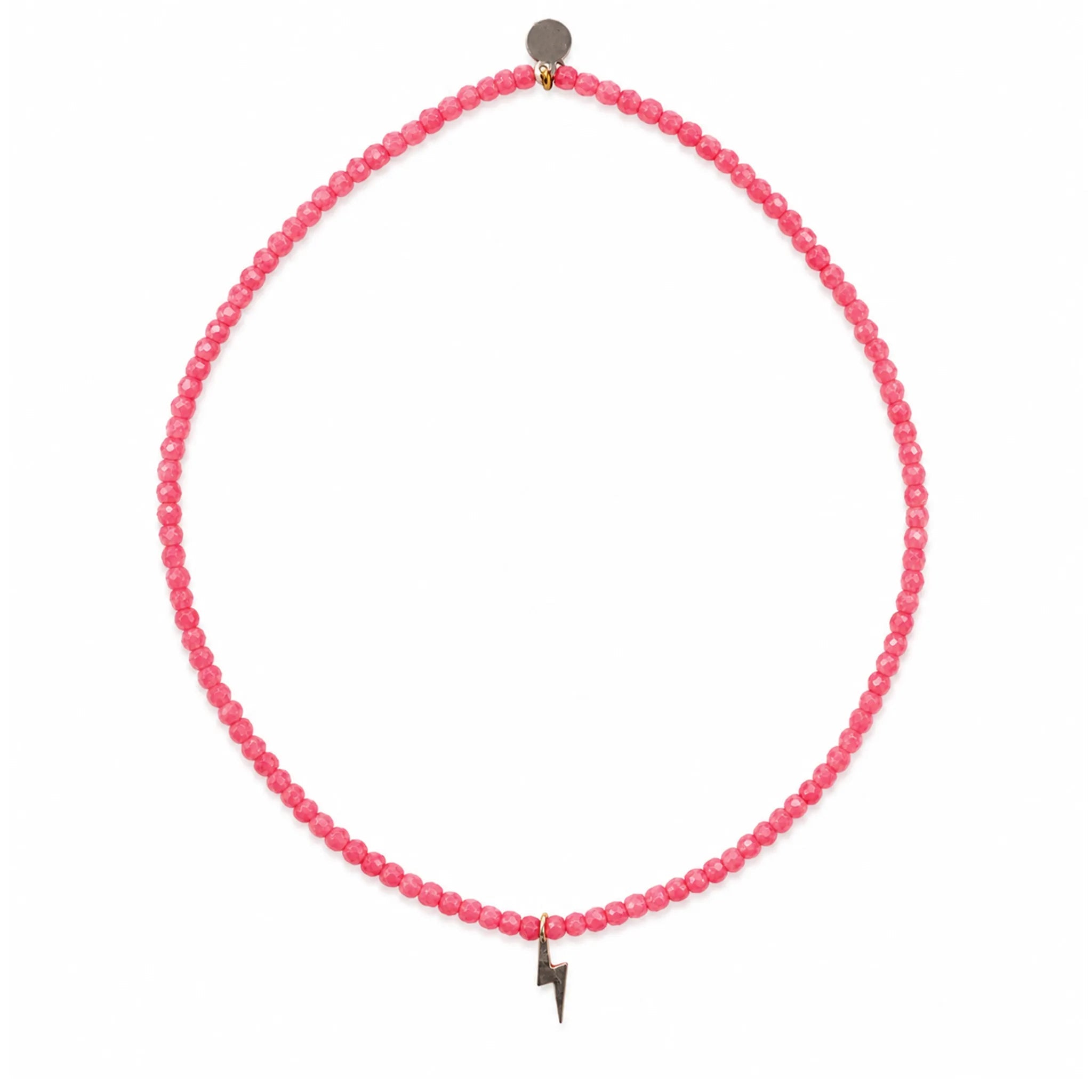 collier / bracelet ECLAIR SILVER - Rose - Têtes Blondes
