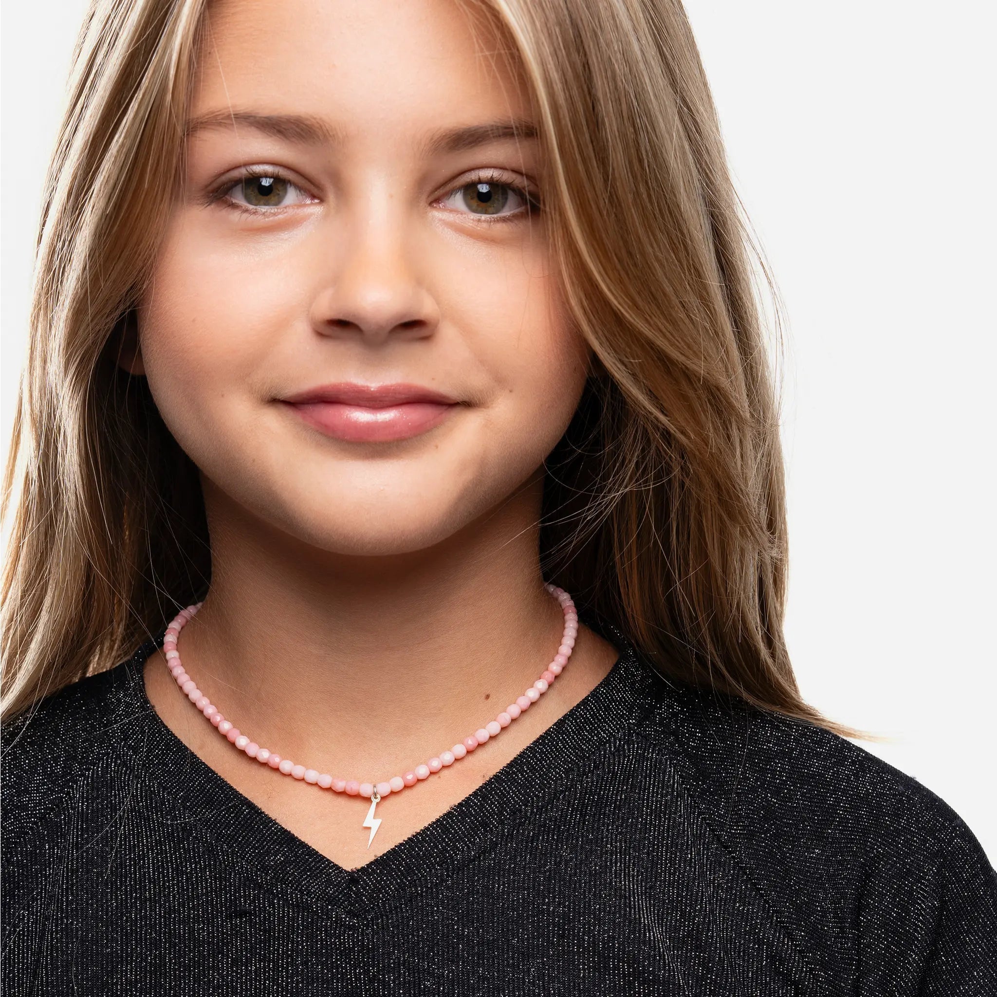 collier / bracelet ECLAIR Silver Strawberries Pink - Têtes Blondes