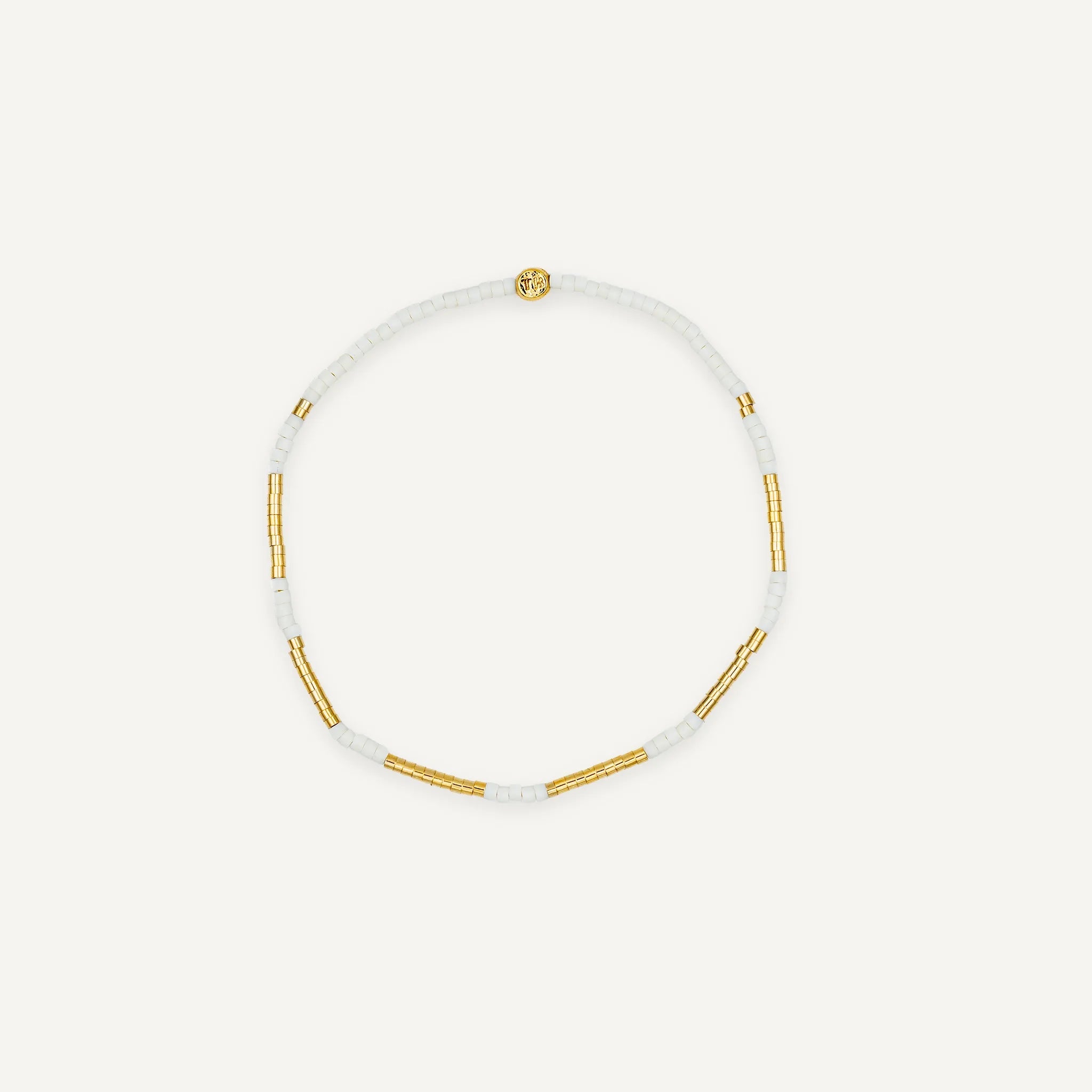 collier / bracelet EMMA - 1 tour ultra fin Vanille - Têtes Blondes