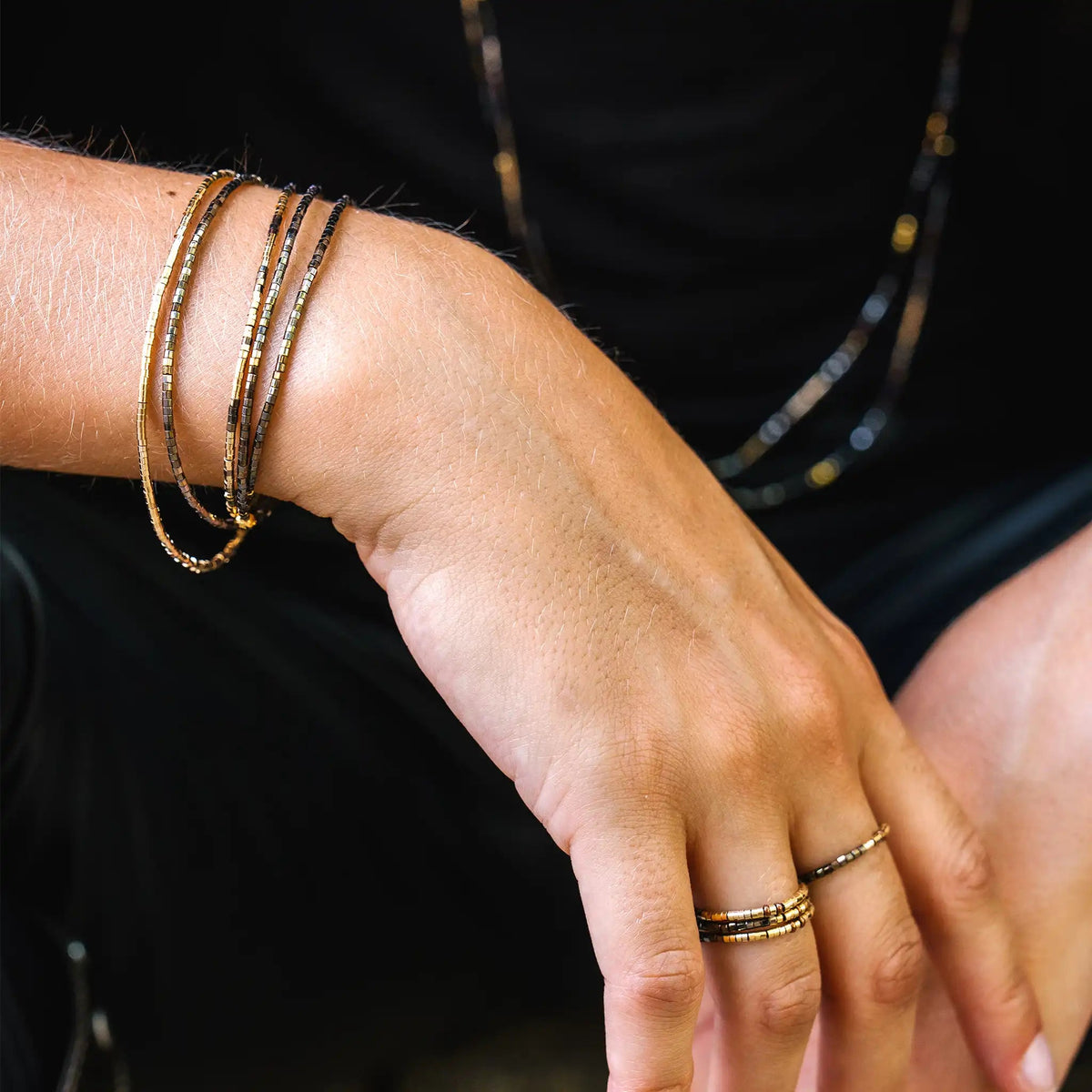 collier / bracelet EMMA 5 - Gold - Têtes Blondes
