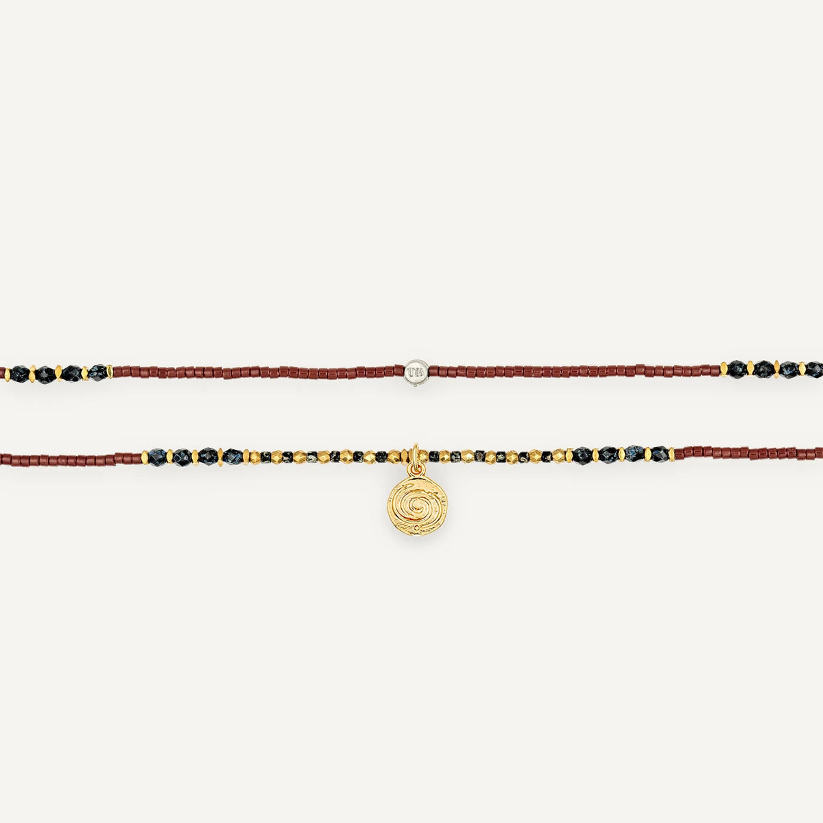 collier / bracelet FORCE INTÉRIEURE 3 - Bordeaux - Têtes Blondes