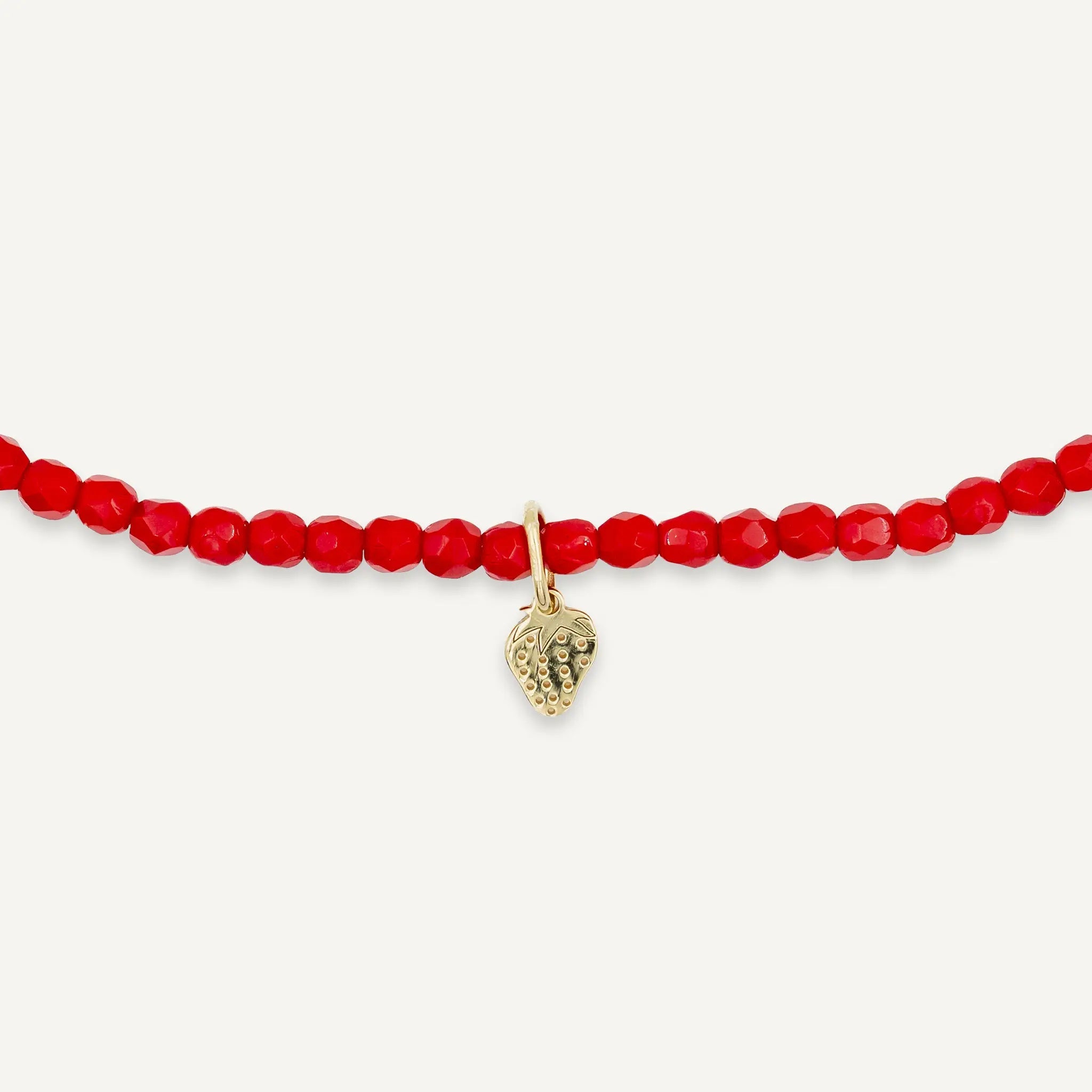 collier / bracelet FRAGOLA GOLD - Rouge - Têtes Blondes