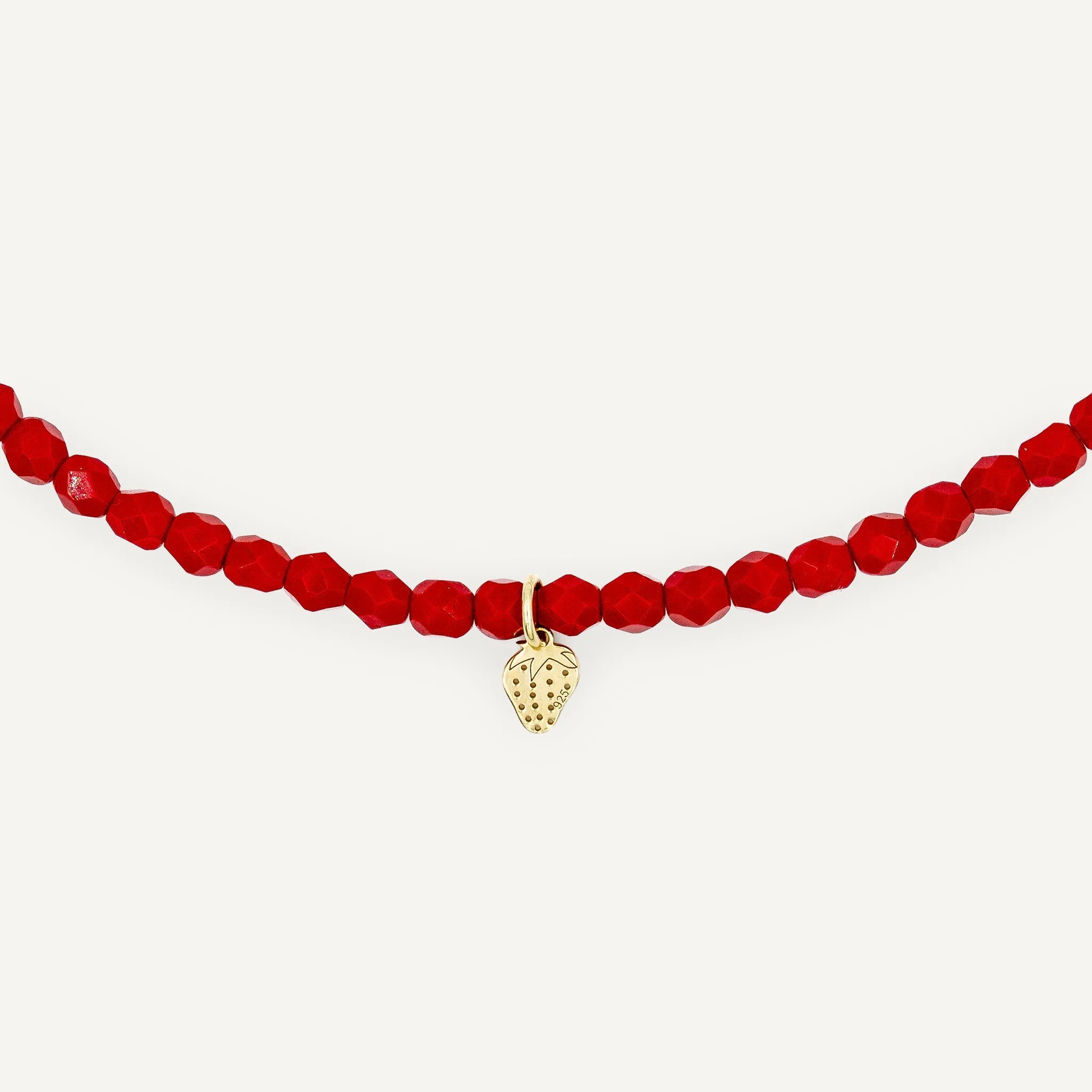collier / bracelet FRAGOLA GOLD - Rouge - Têtes Blondes