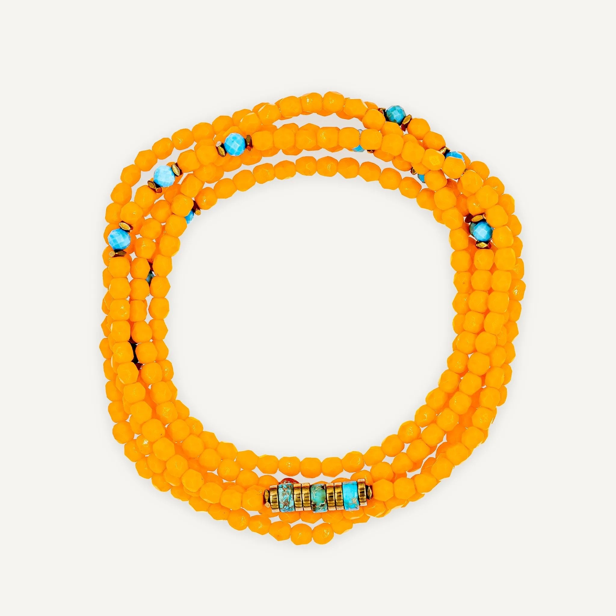 collier / bracelet GABRIELLE Melon - Têtes Blondes