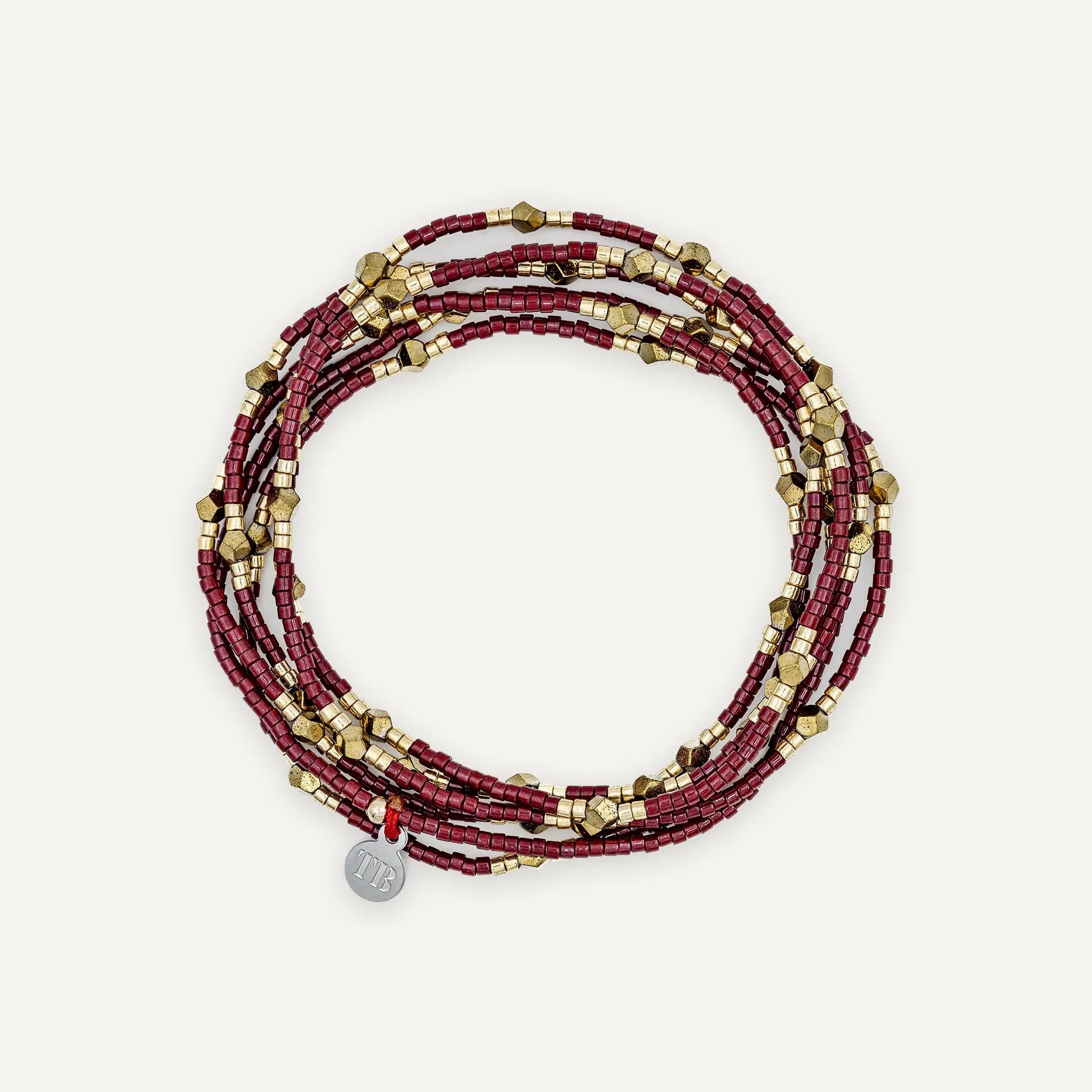 collier / bracelet GATSBY - Rouge Cerise - Têtes Blondes