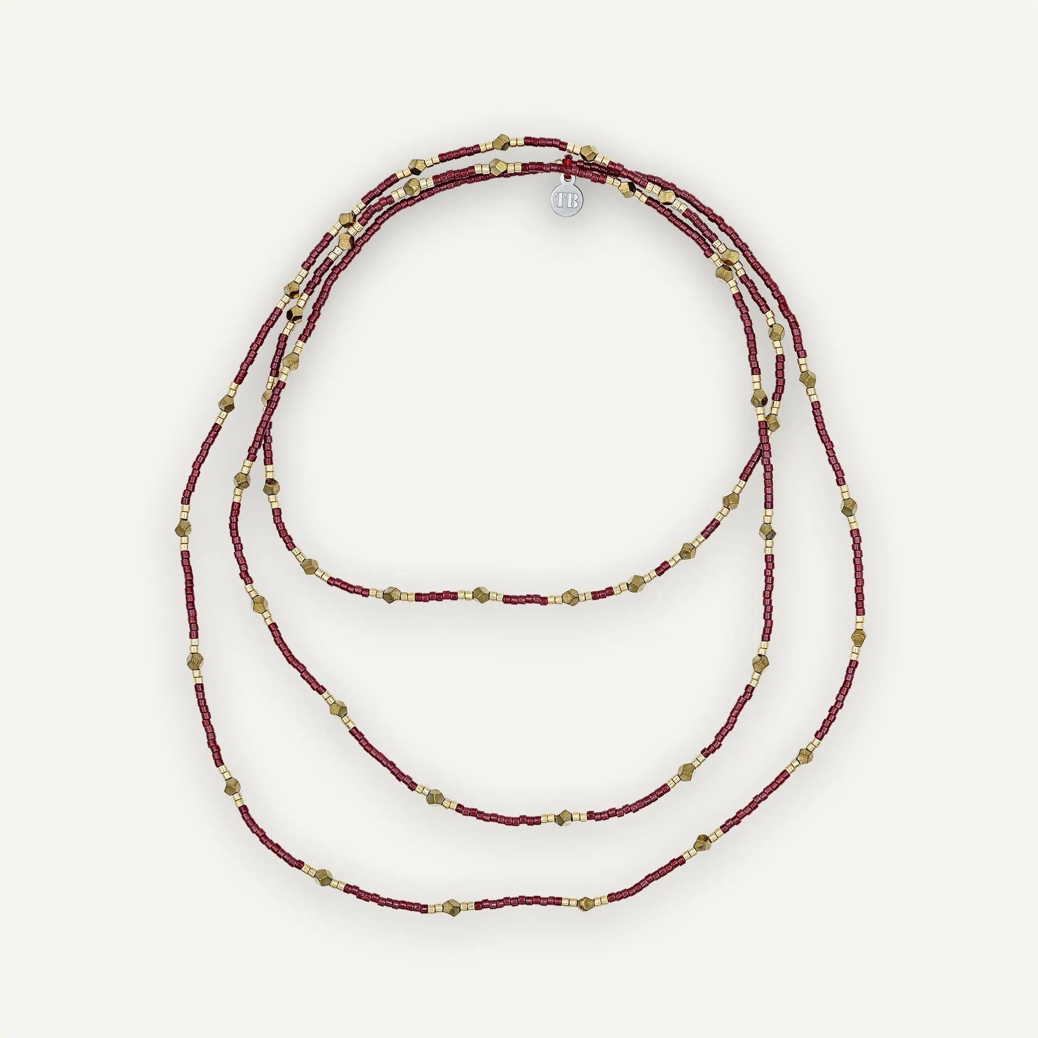 collier / bracelet GATSBY - Rouge Cerise - Têtes Blondes