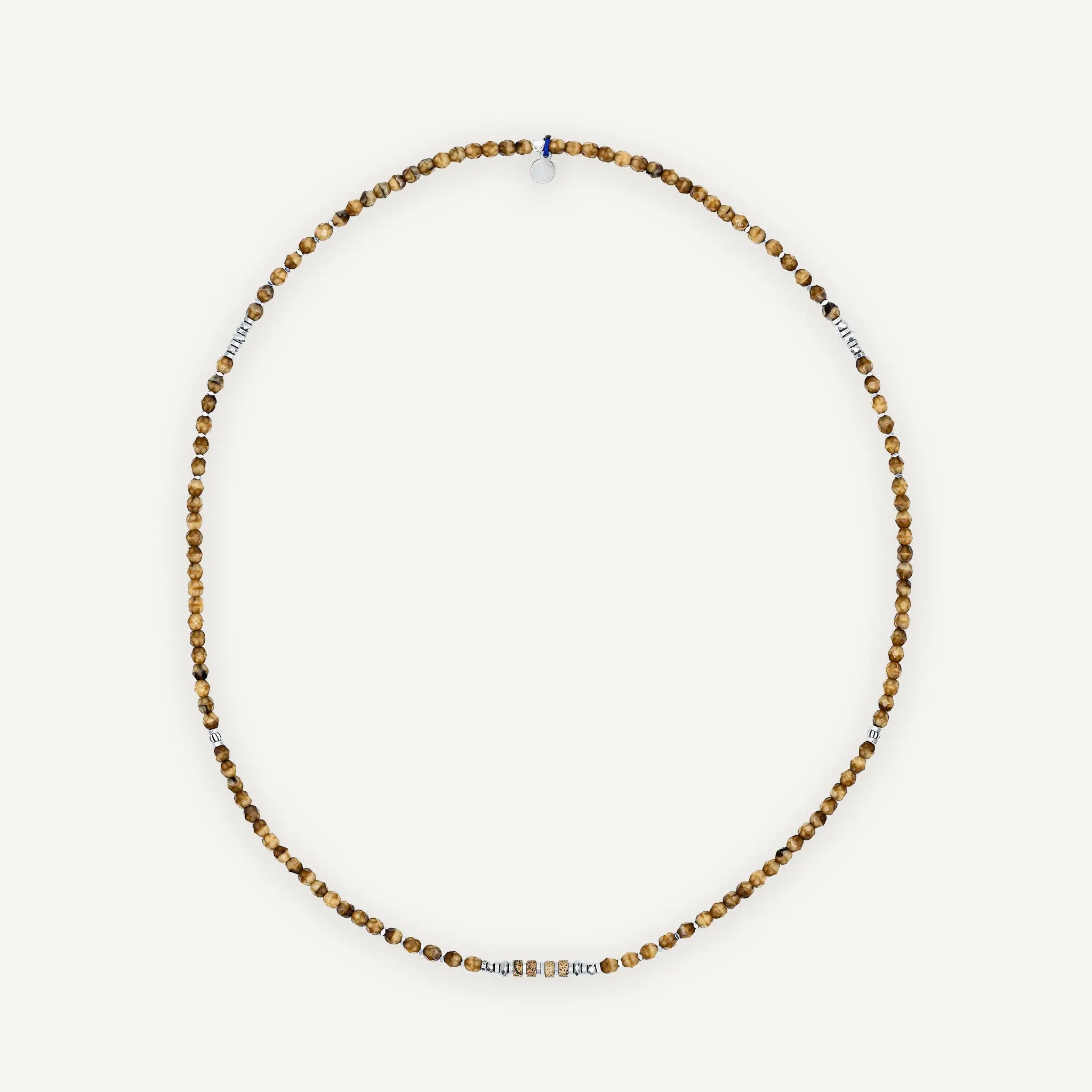 collier / bracelet GENTLEMAN 3 - Caramel & Silver - Têtes Blondes