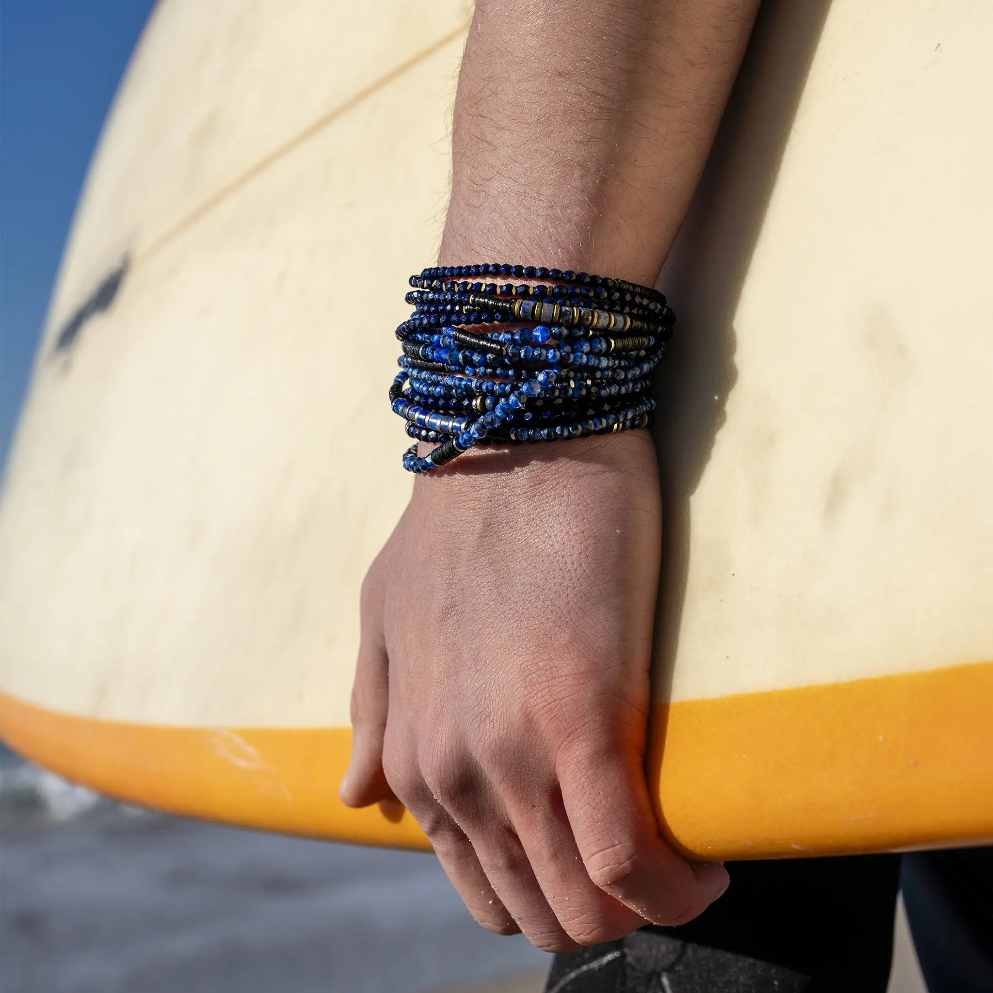 collier / bracelet GENTLEMAN 5 - Denim - Têtes Blondes