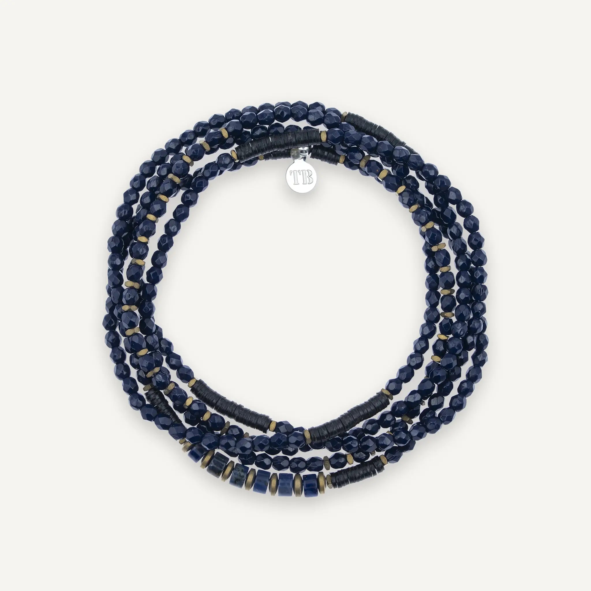 collier / bracelet GENTLEMAN 5 - Navy - Têtes Blondes