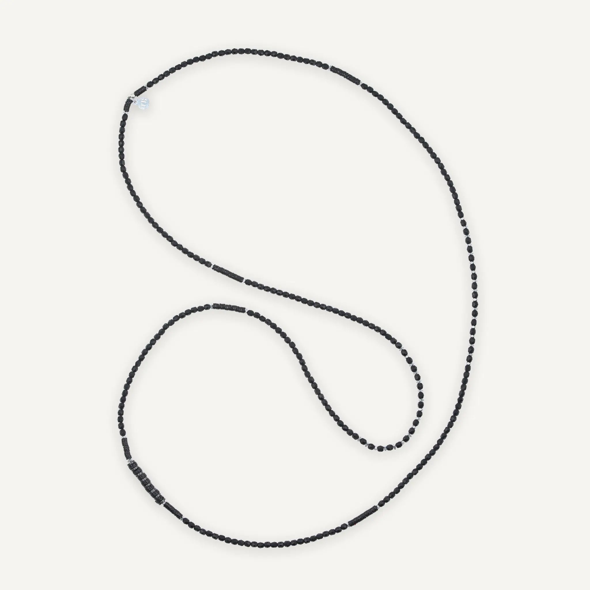 collier / bracelet GENTLEMAN 5 - Noir Mat - Têtes Blondes