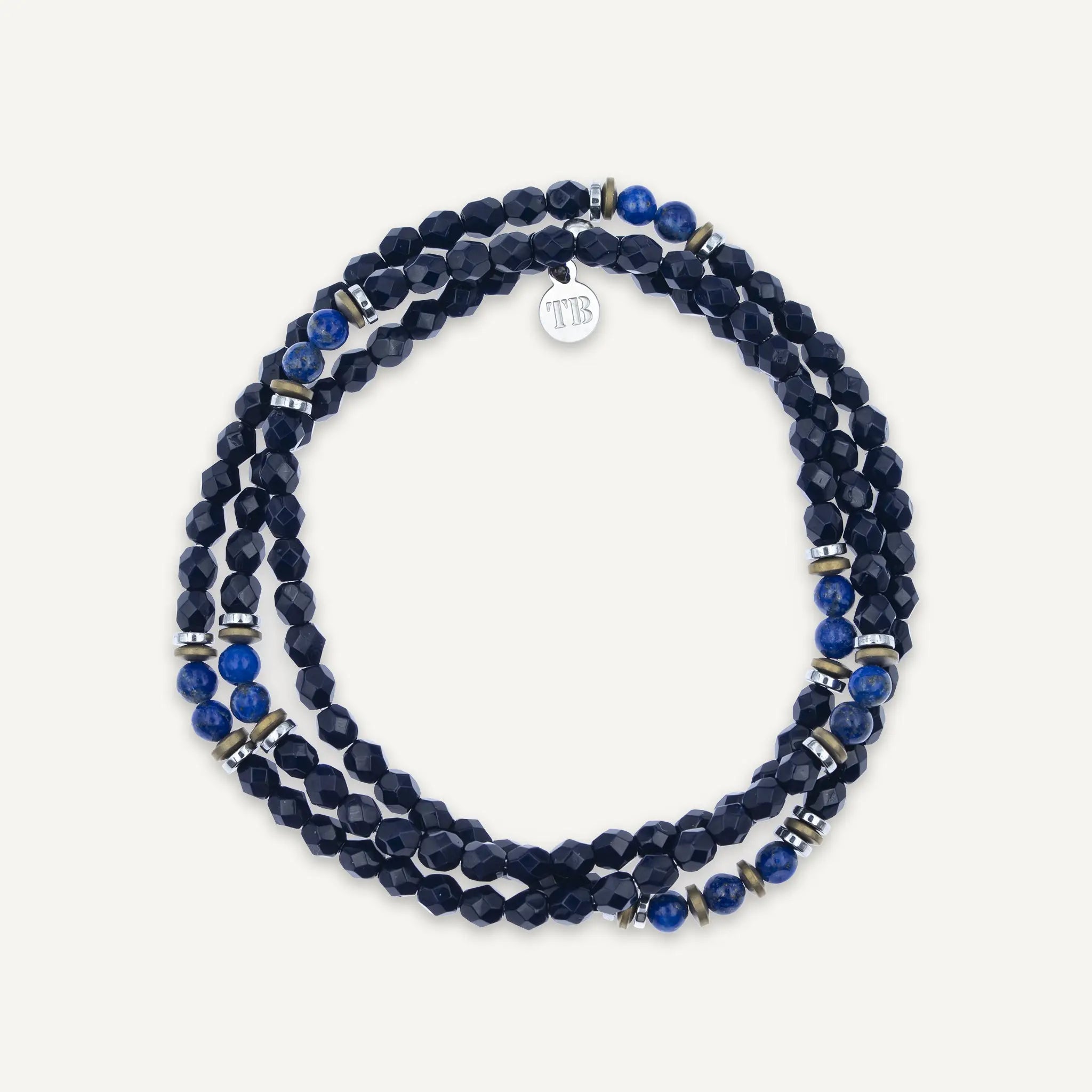 collier / bracelet GENTLEMAN - Navy - Têtes Blondes