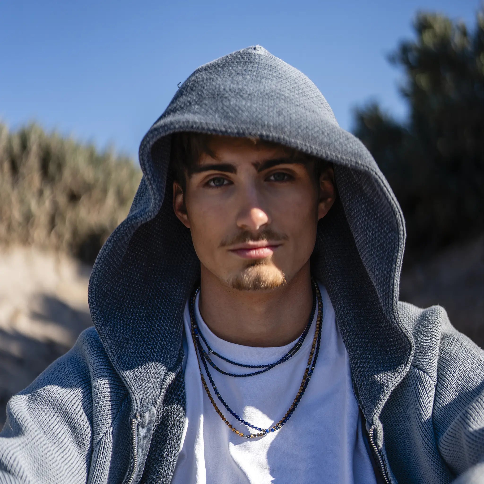 collier / bracelet GENTLEMAN - Navy - Têtes Blondes