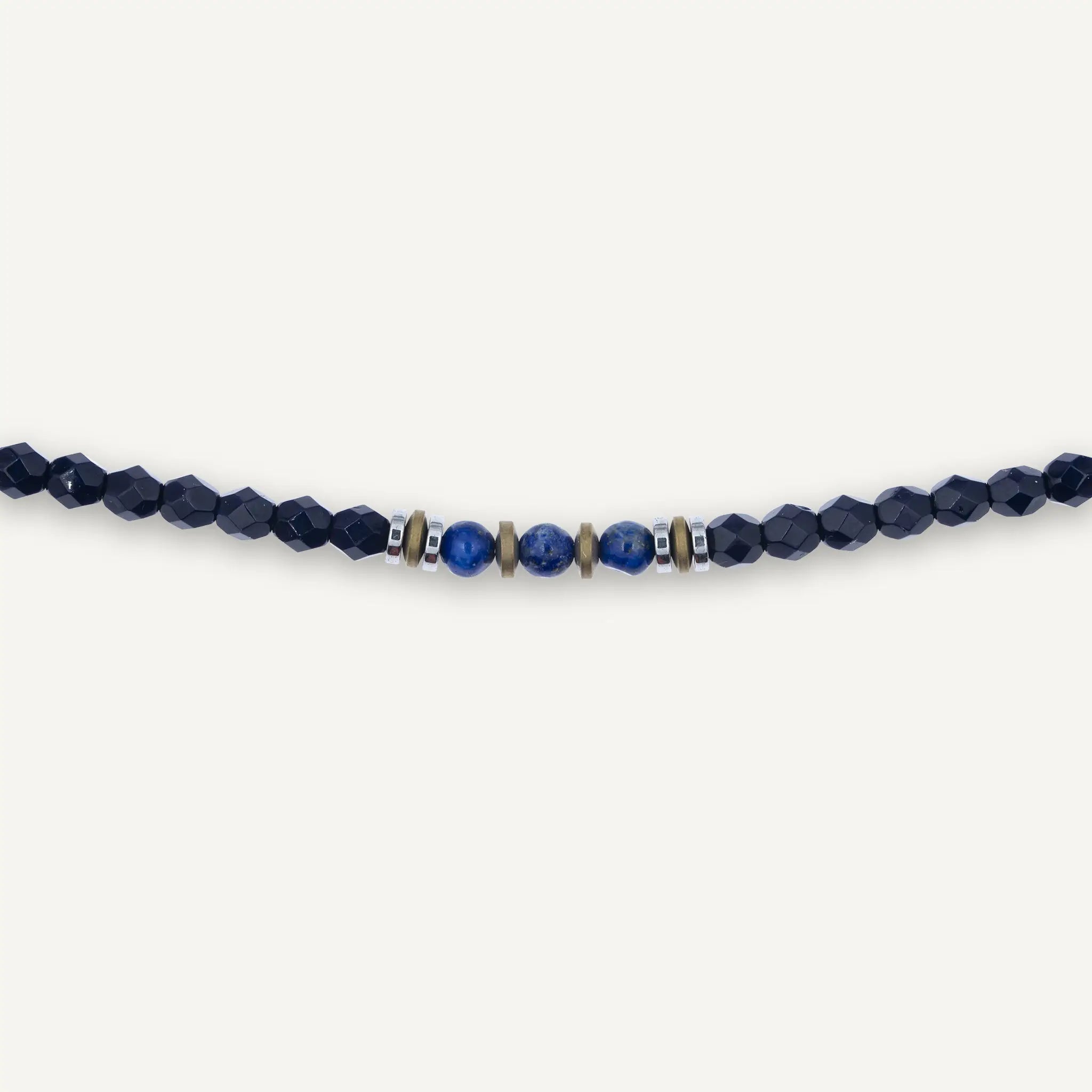 collier / bracelet GENTLEMAN - Navy - Têtes Blondes
