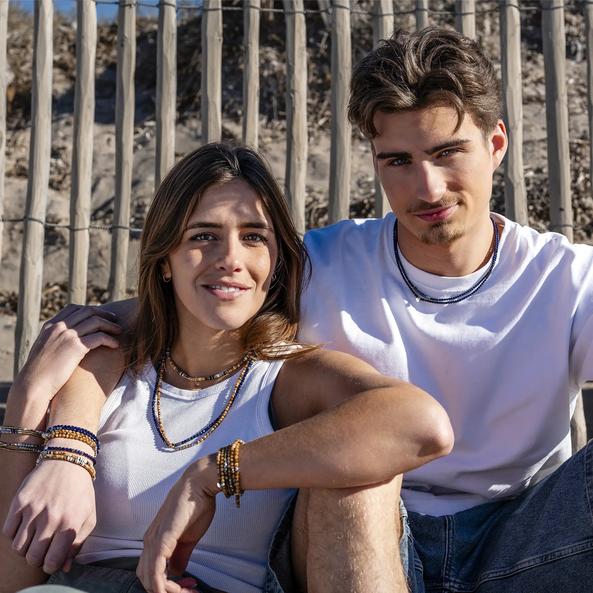 collier / bracelet GENTLEMAN - Navy - Têtes Blondes