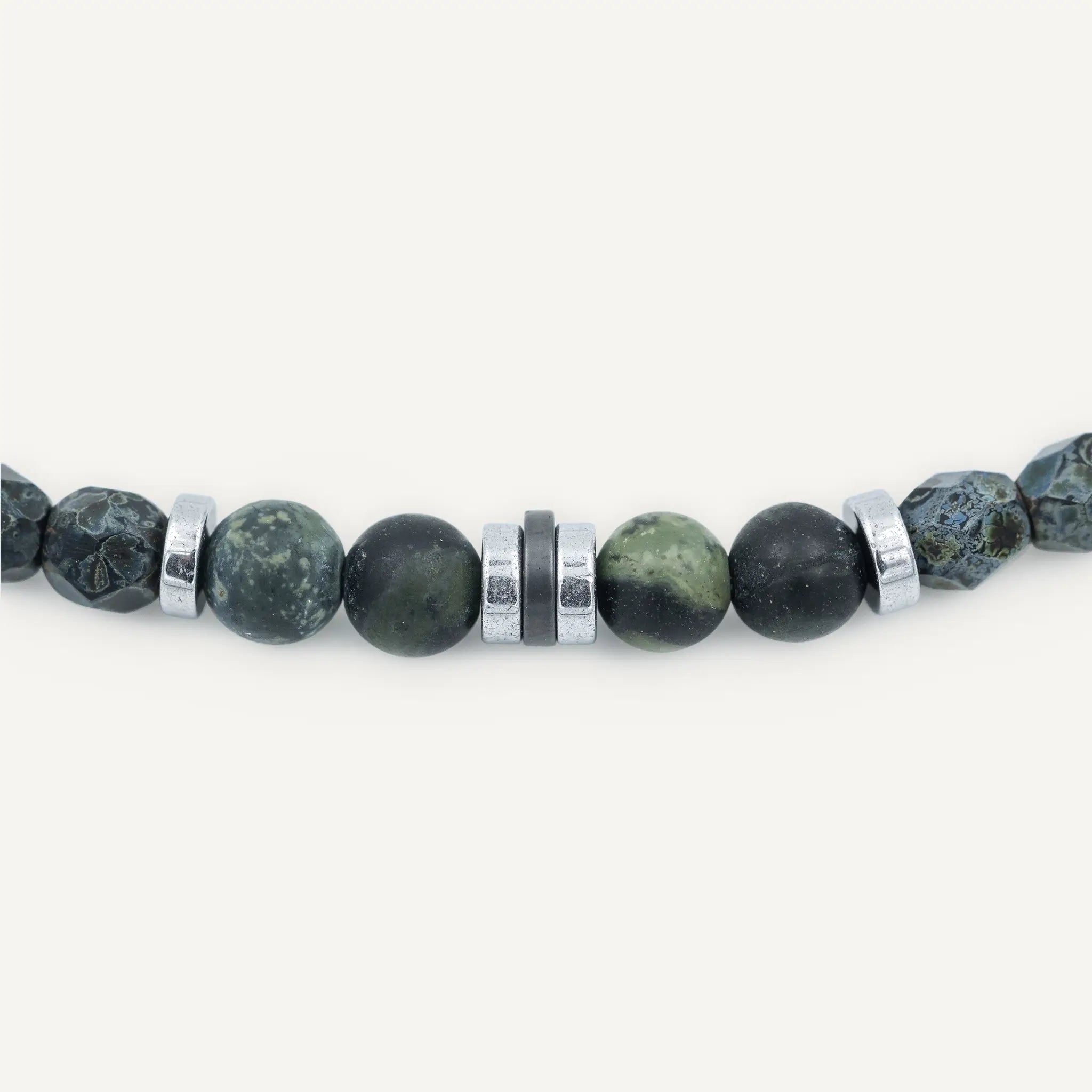 collier / bracelet GENTLEMAN Noir Rock - Têtes Blondes