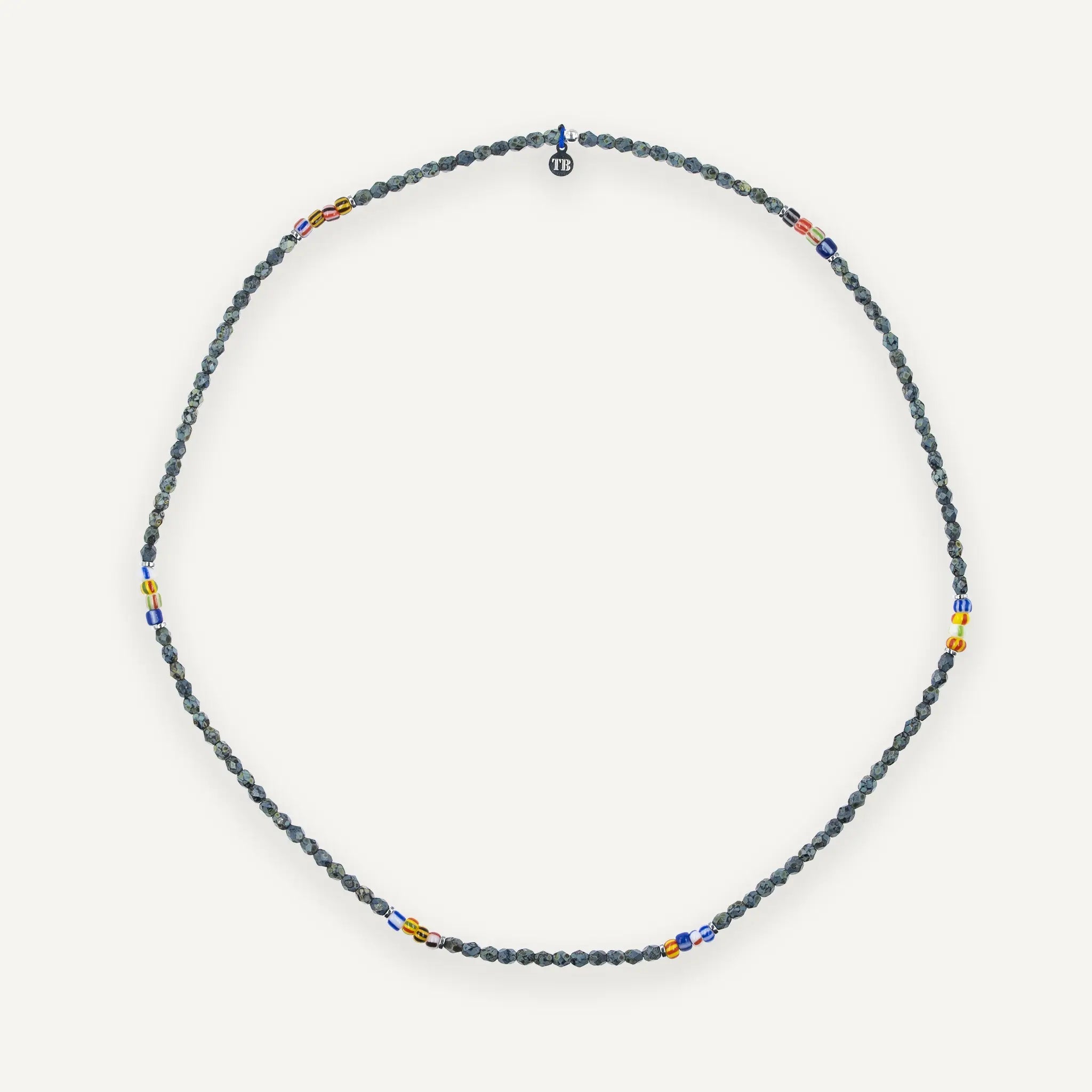 collier / bracelet GENTLEMAN - Noir Rock Rocaille - Têtes Blondes