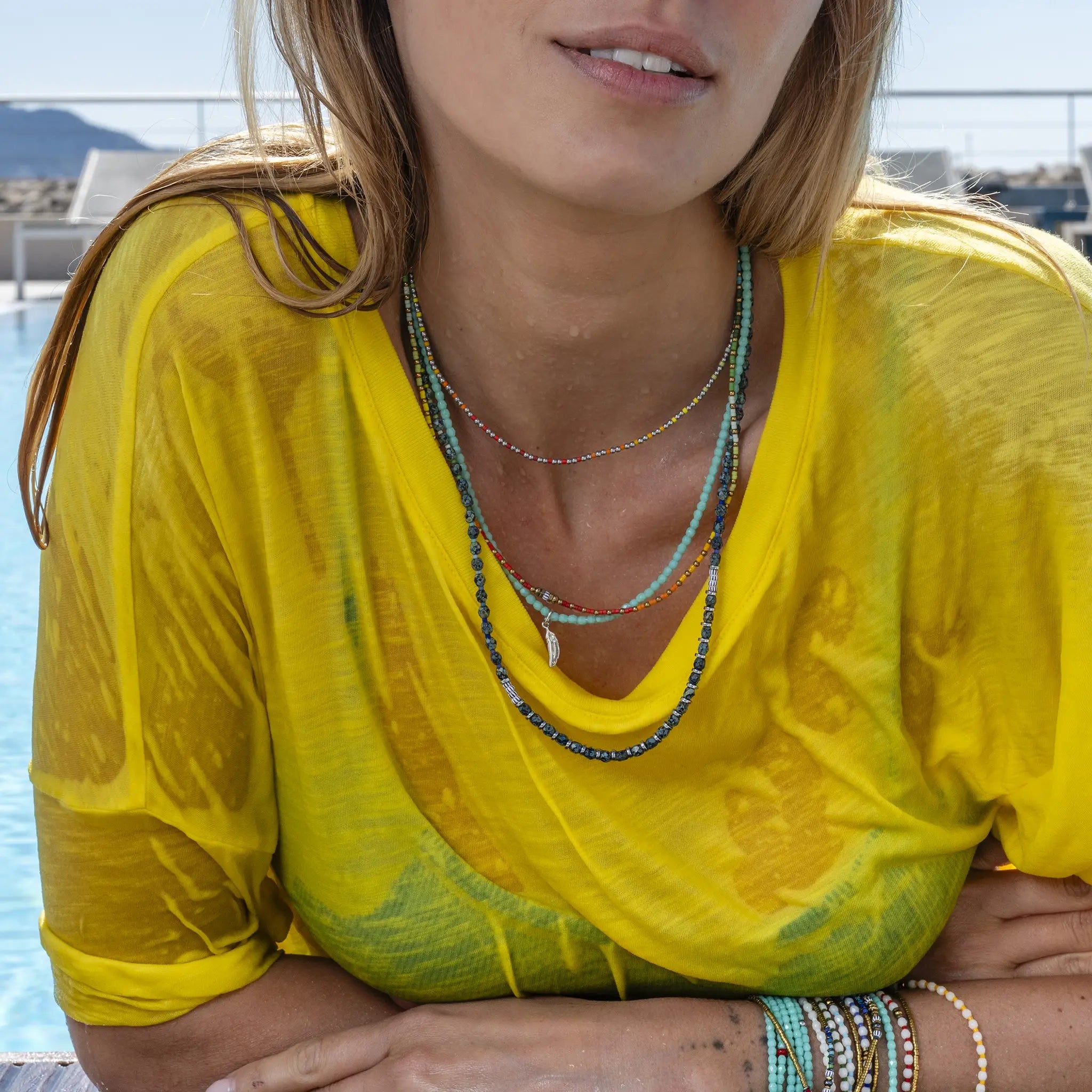 collier / bracelet GENTLEMAN RAINBOW - Têtes Blondes