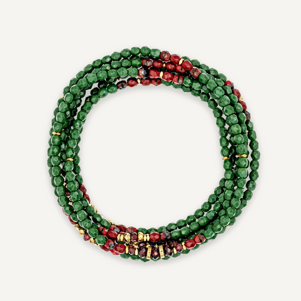 collier / bracelet GLINDA - Green Forest - Têtes Blondes