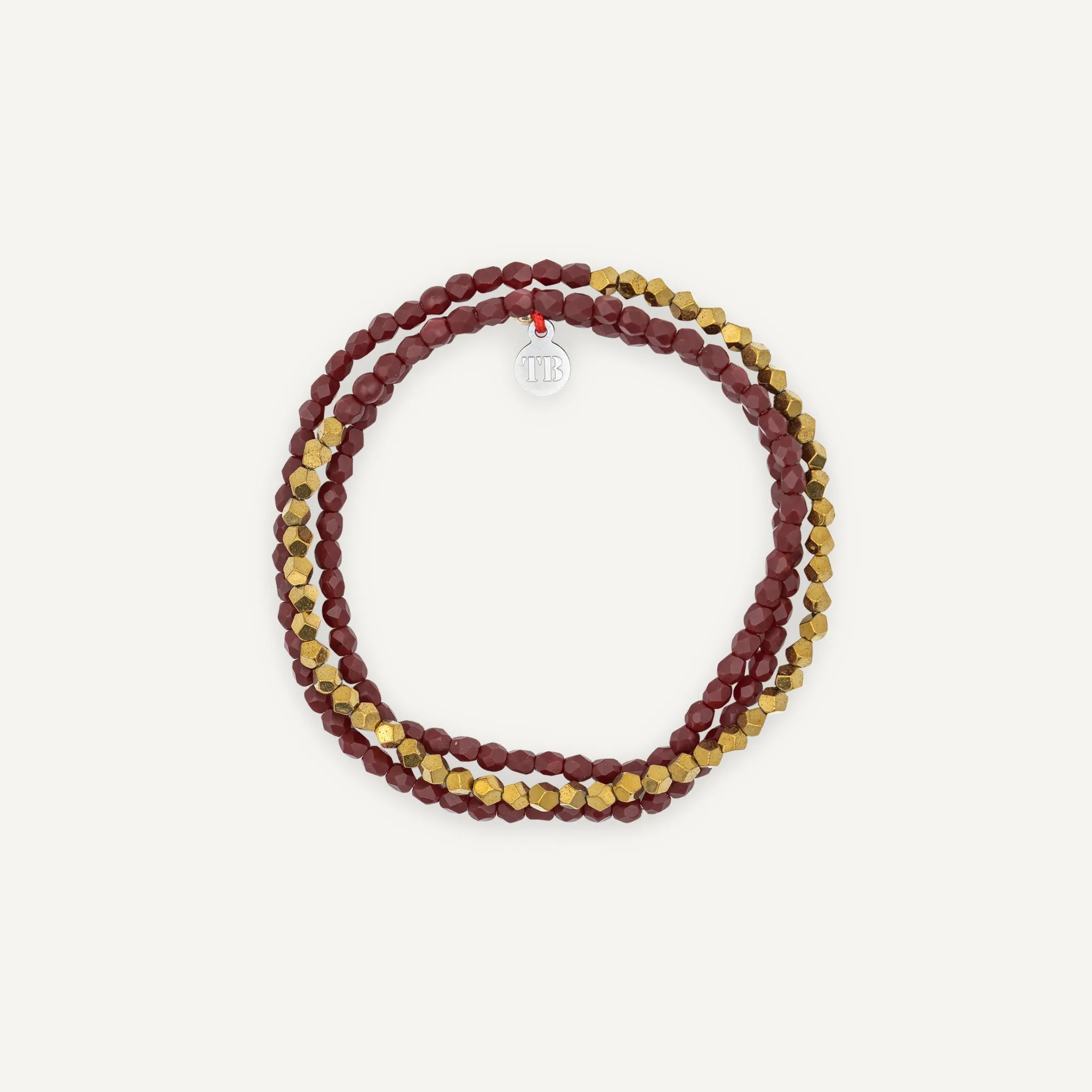 collier / bracelet GOLD 3 - Bordeaux - Têtes Blondes