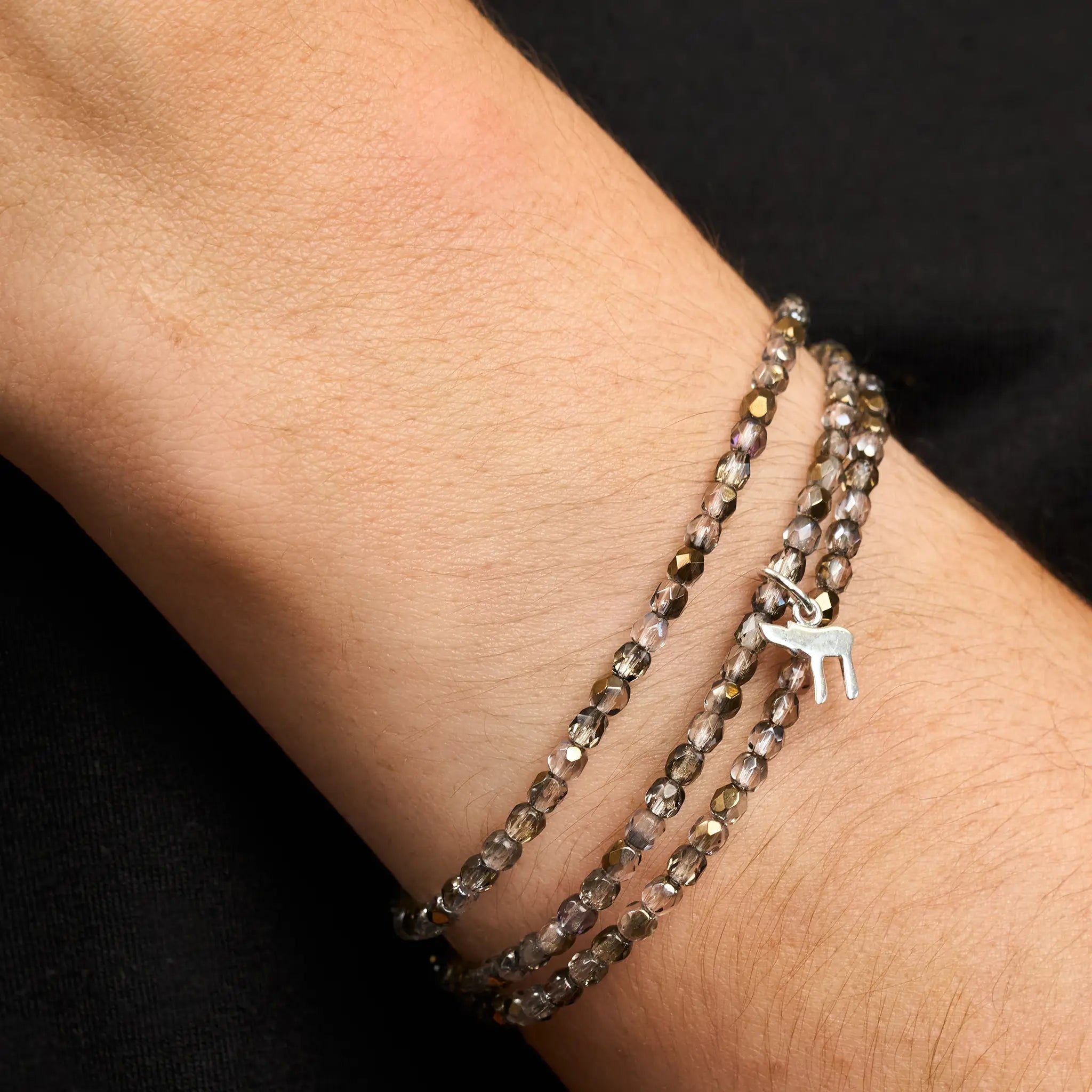 collier / bracelet HAÏ - Cristal - Têtes Blondes