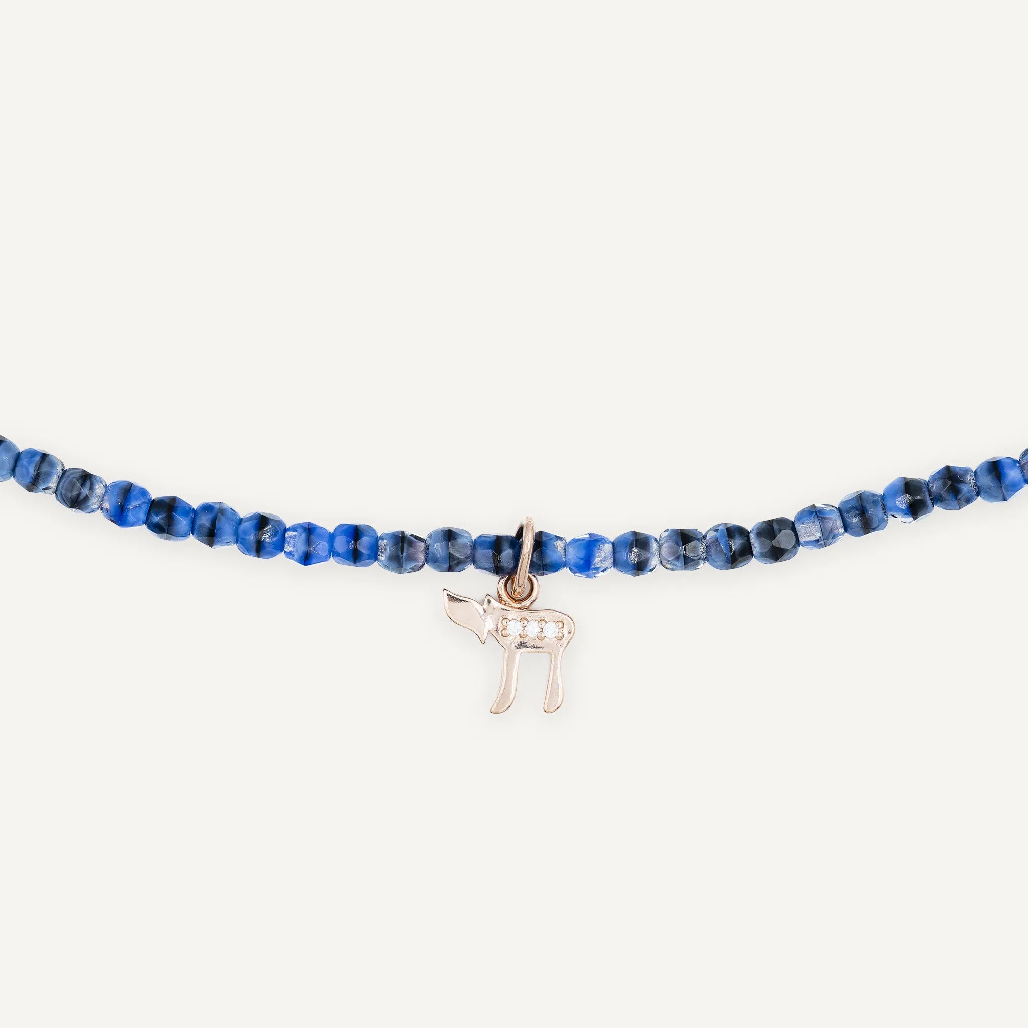 collier / bracelet Haï Gold Rose - Denim - Têtes Blondes