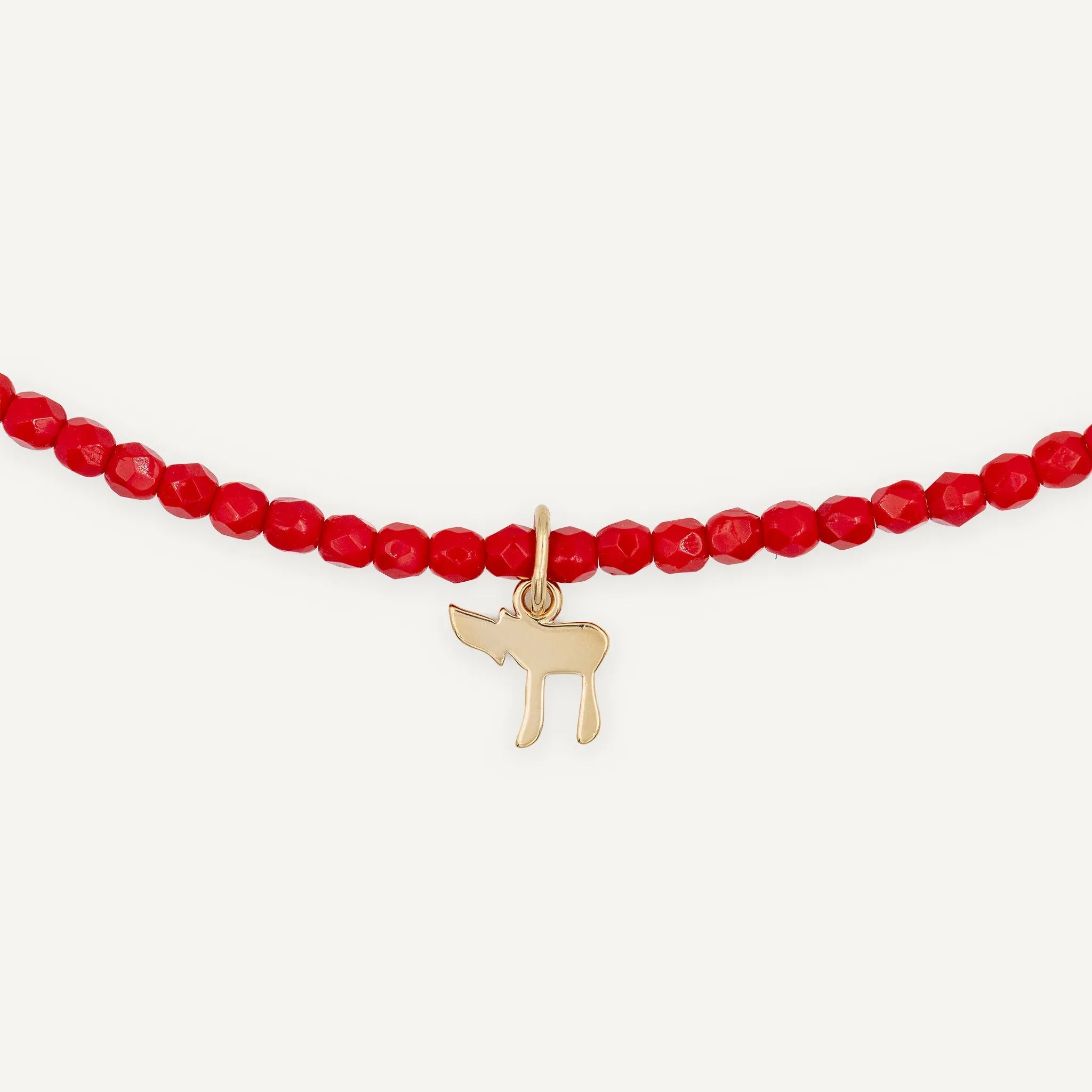 collier / bracelet HAÏ - Rouge - Têtes Blondes