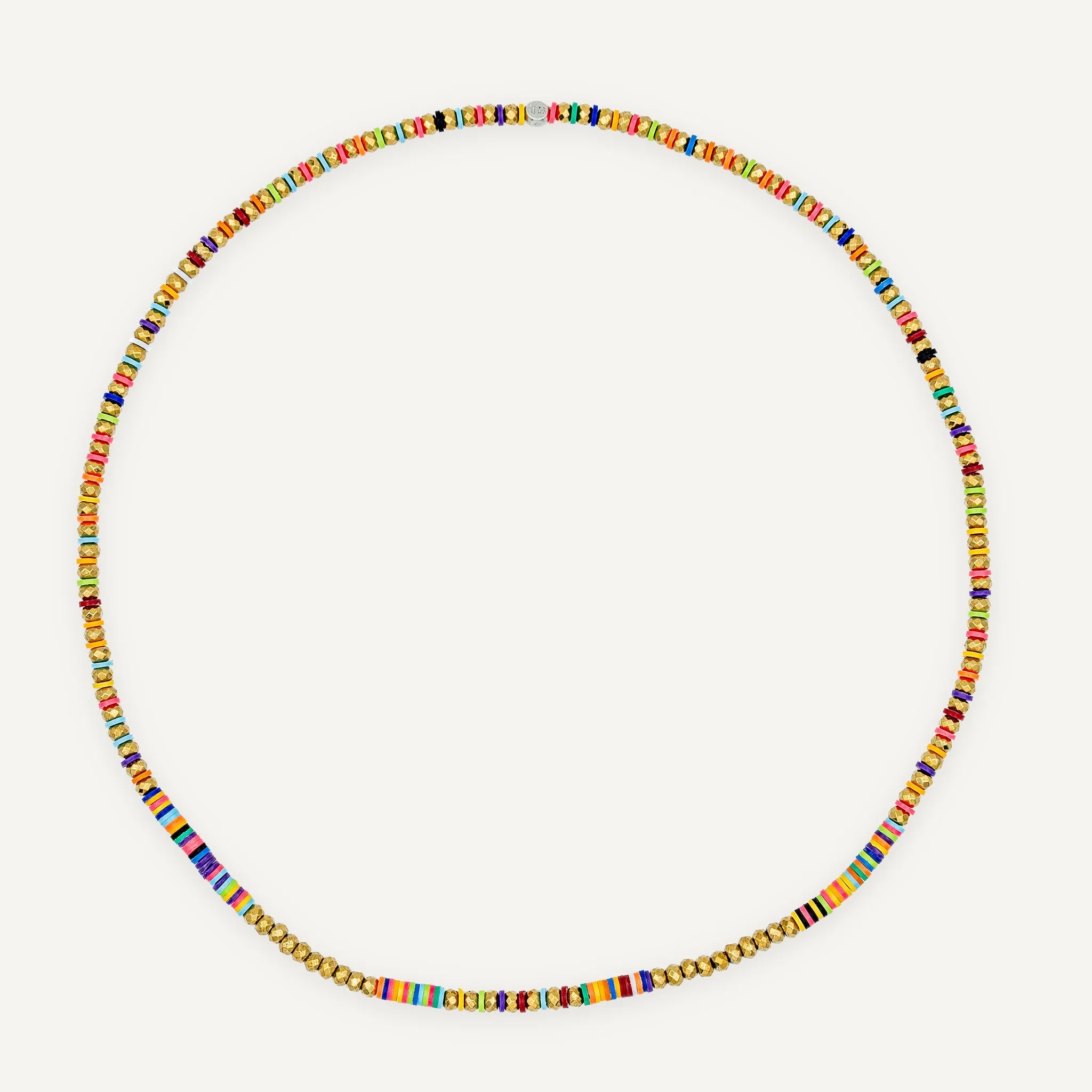 collier / bracelet HAPPY - Gold & Multicolore - Têtes Blondes