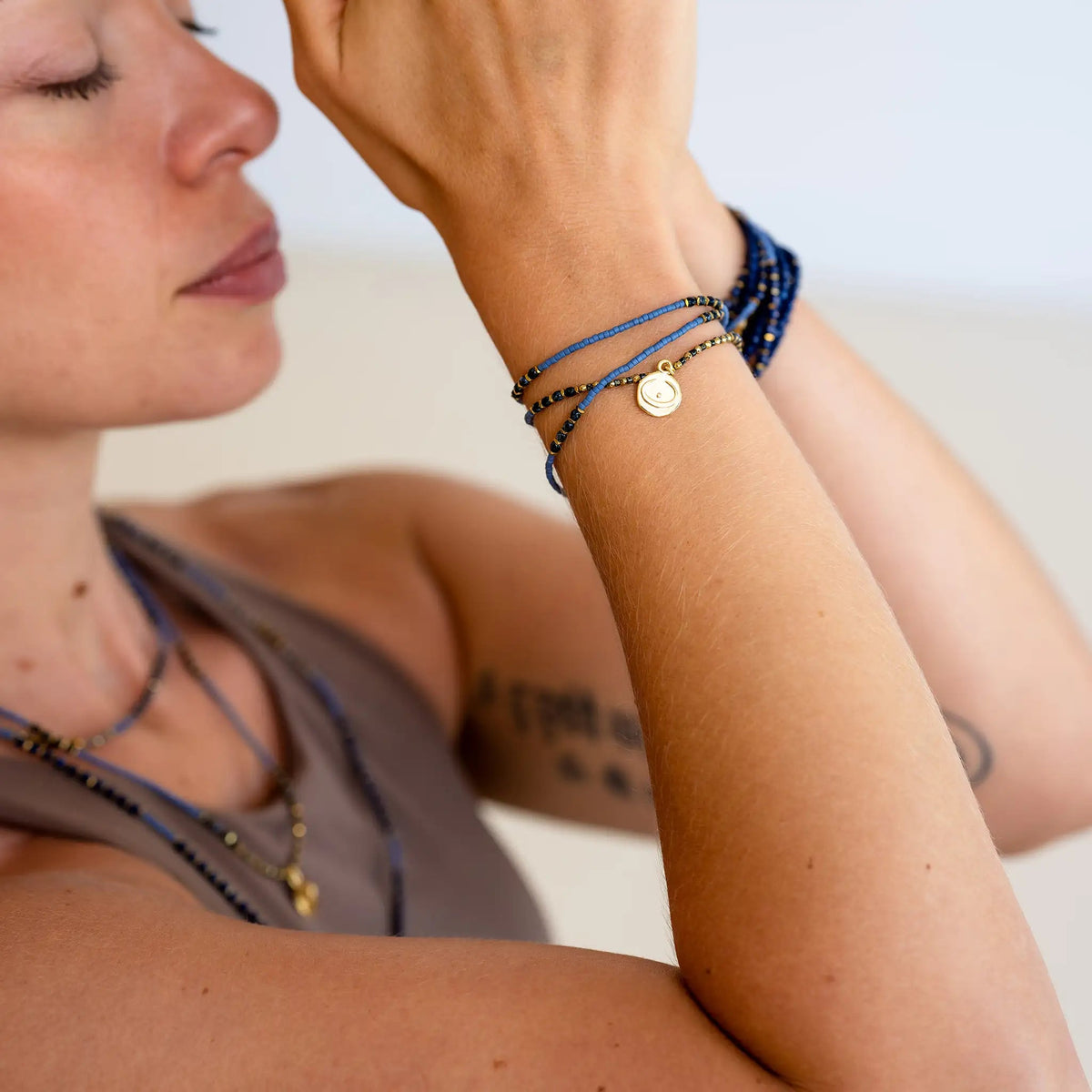 collier / bracelet INTUITION 3 - Bleu - Têtes Blondes