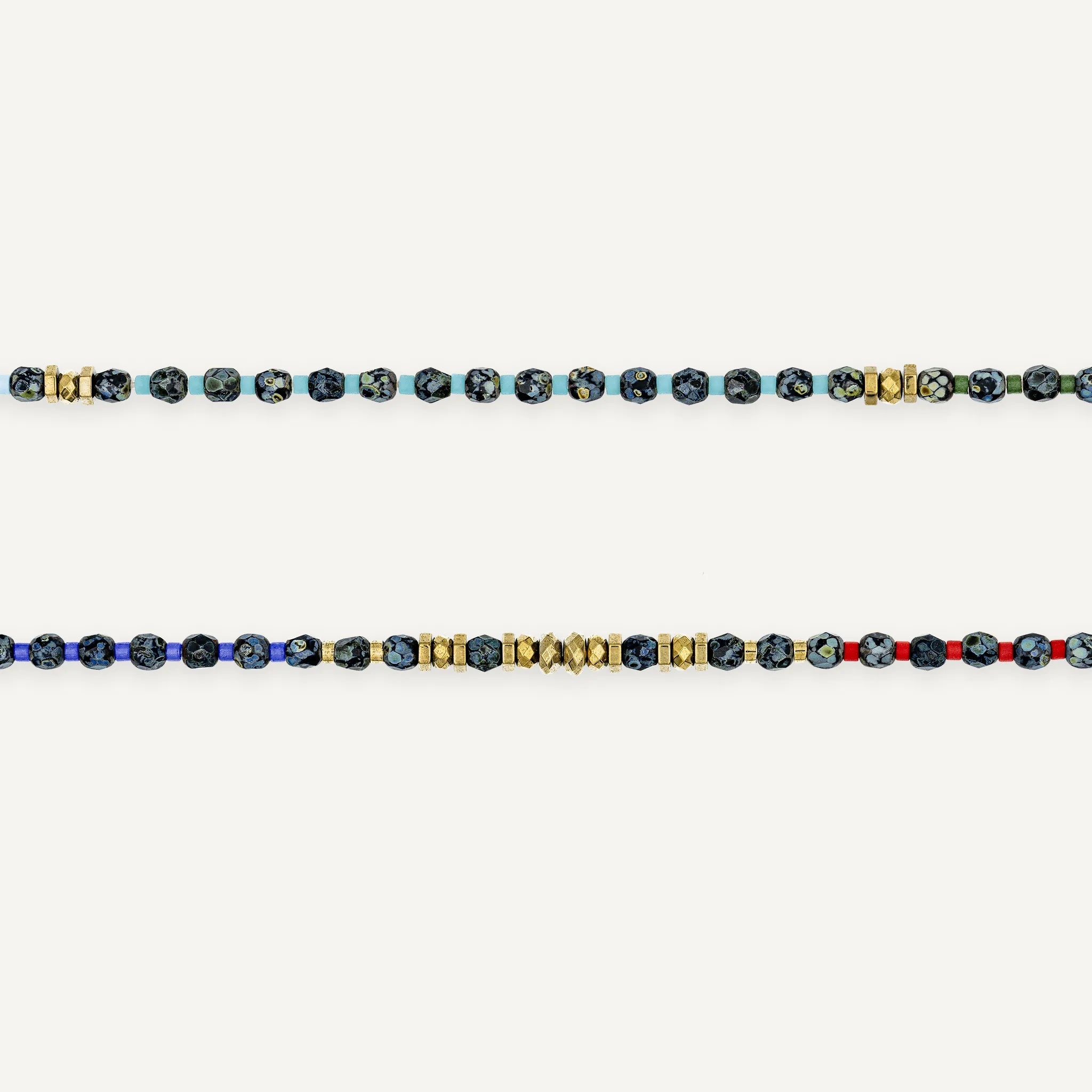 collier / bracelet IRIS 6 - Noir Rock - Têtes Blondes