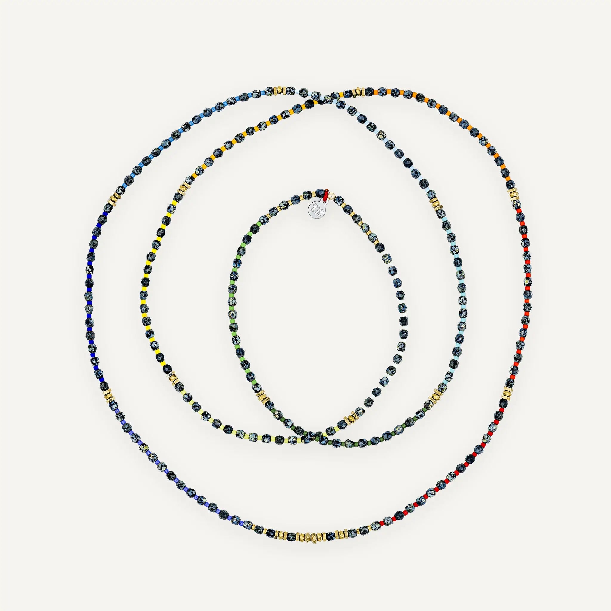 collier / bracelet IRIS 6 - Noir Rock - Têtes Blondes