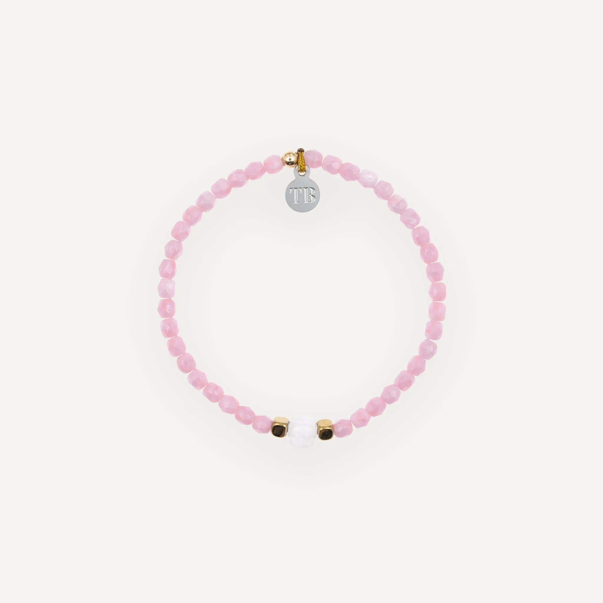 collier / bracelet JANVIER 1 - Quartz Rose - Têtes Blondes