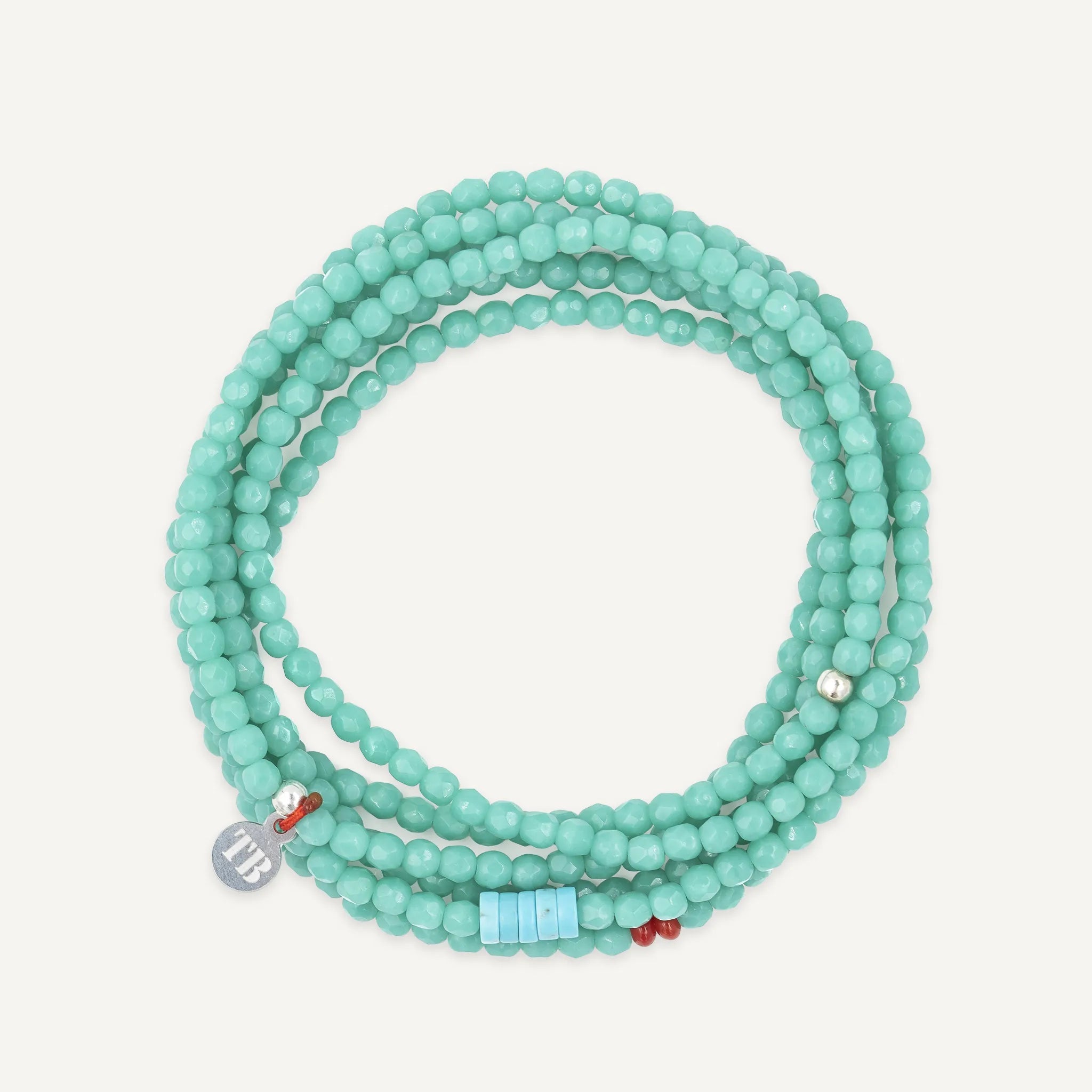 collier / bracelet JOANNA Turquoise - Têtes Blondes