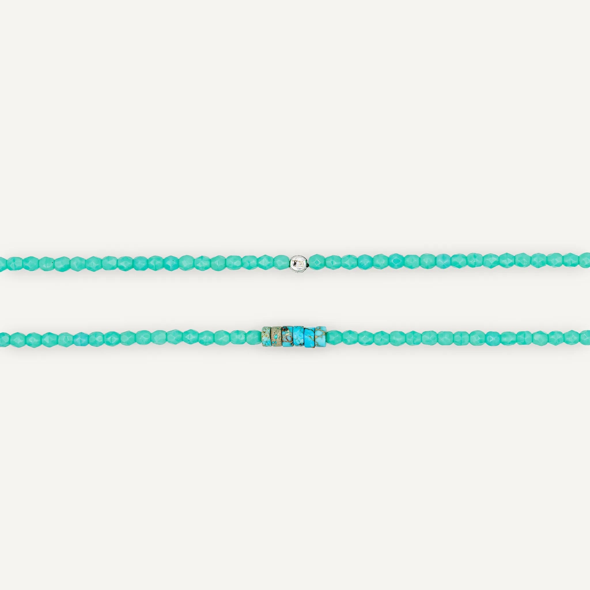 collier / bracelet JOANNA Turquoise - Têtes Blondes