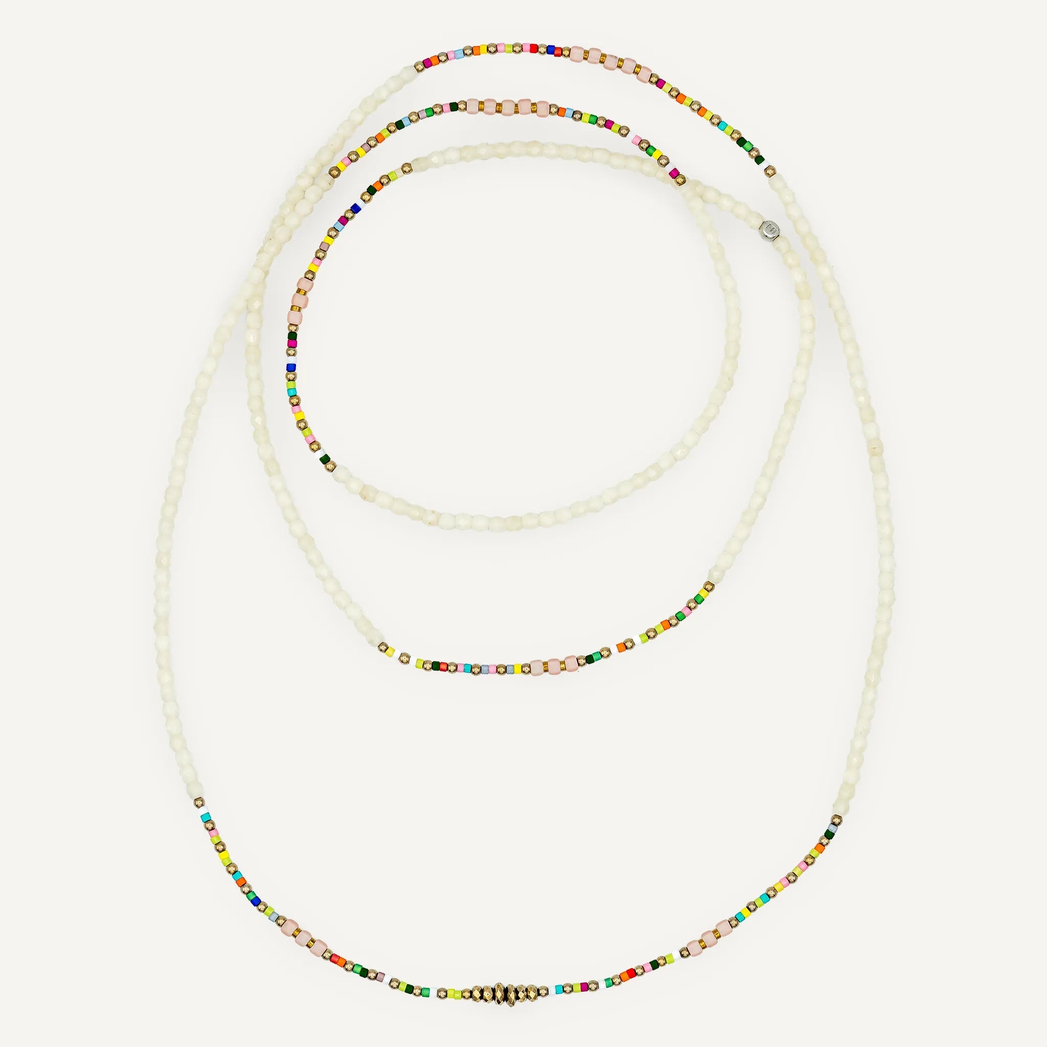 collier / bracelet JUMEIRAH - Vanille - Têtes Blondes