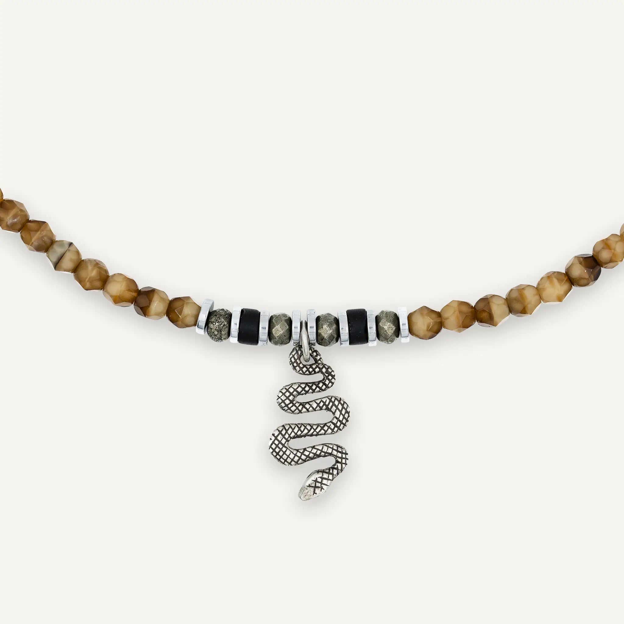 collier / bracelet KAA SILVER - Caramel - Têtes Blondes