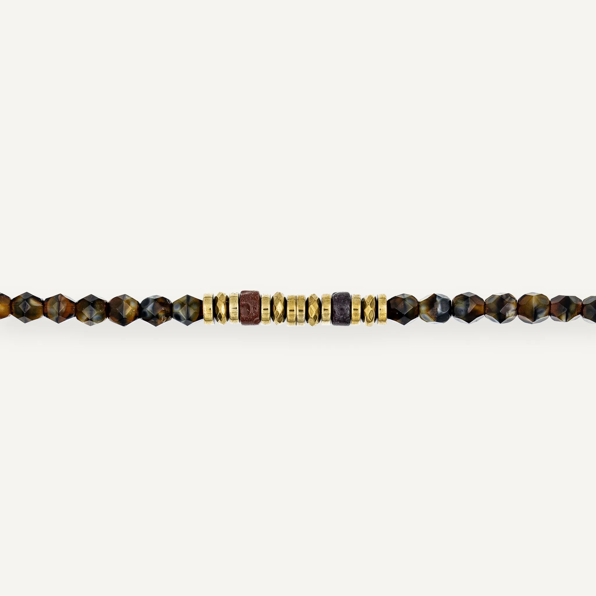 collier / bracelet KELLY GOLD - Brun - Têtes Blondes