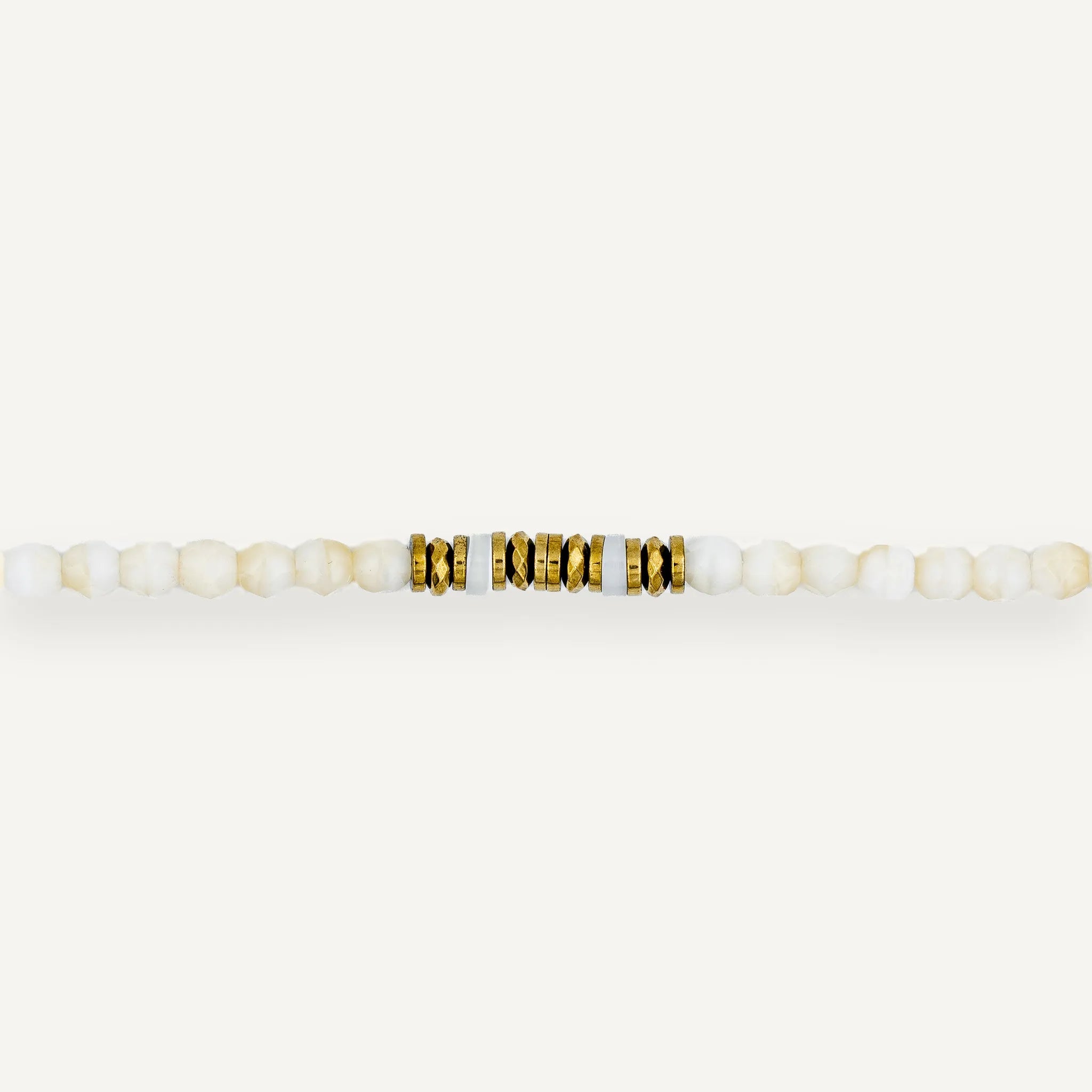 collier / bracelet KELLY GOLD - Vanille - Têtes Blondes
