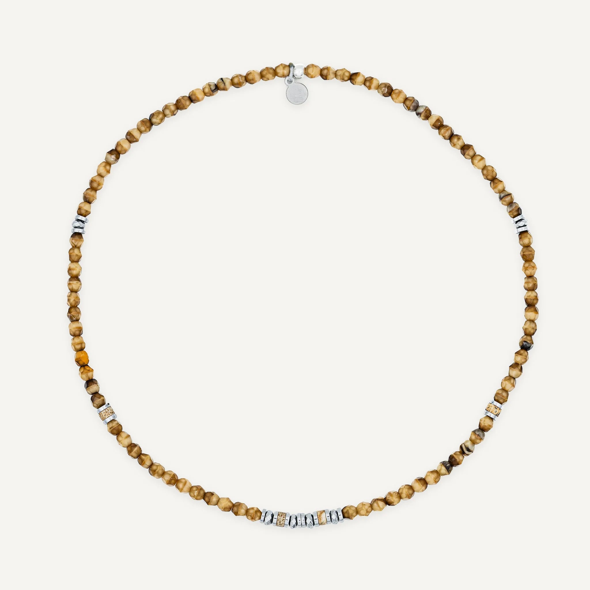 collier / bracelet KELLY SILVER - Caramel - Têtes Blondes